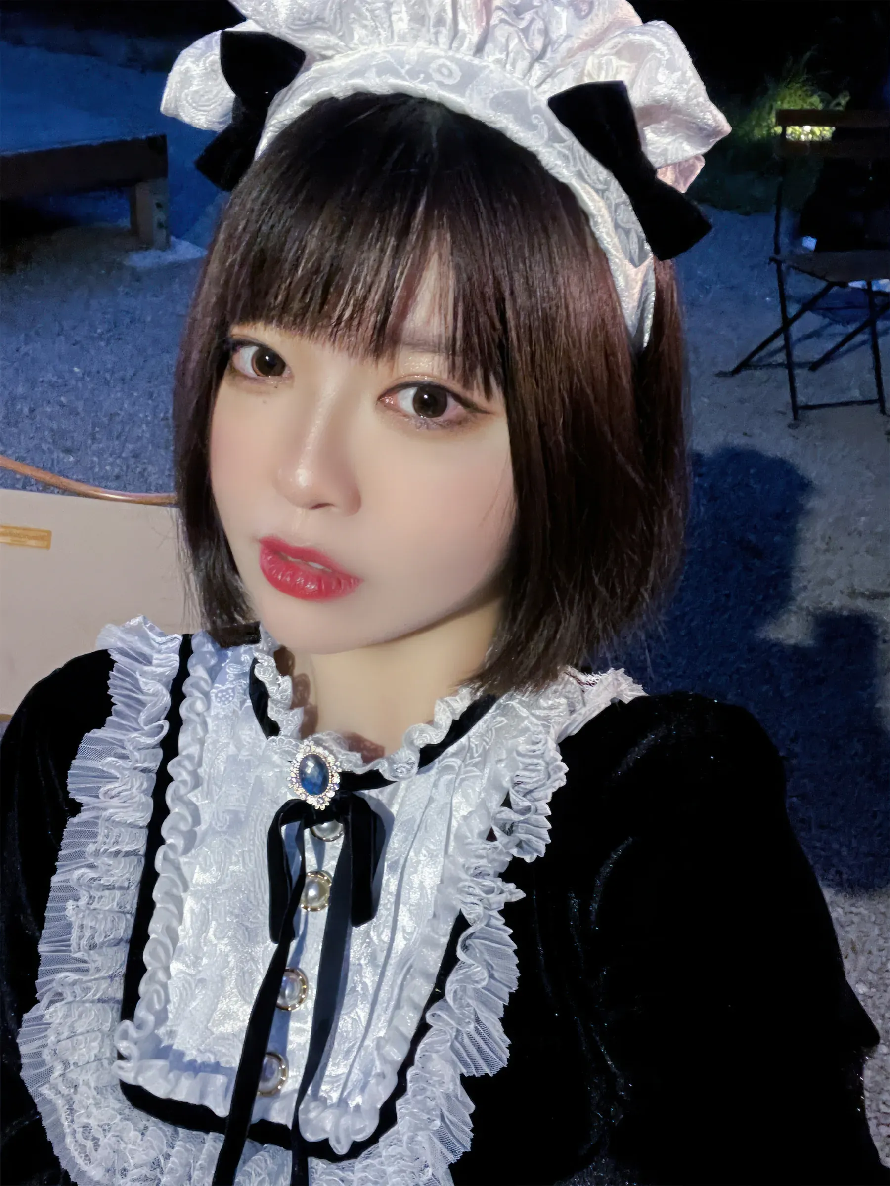 半半子面饼仙儿 – メイド姉妹 Cosplay-第65张