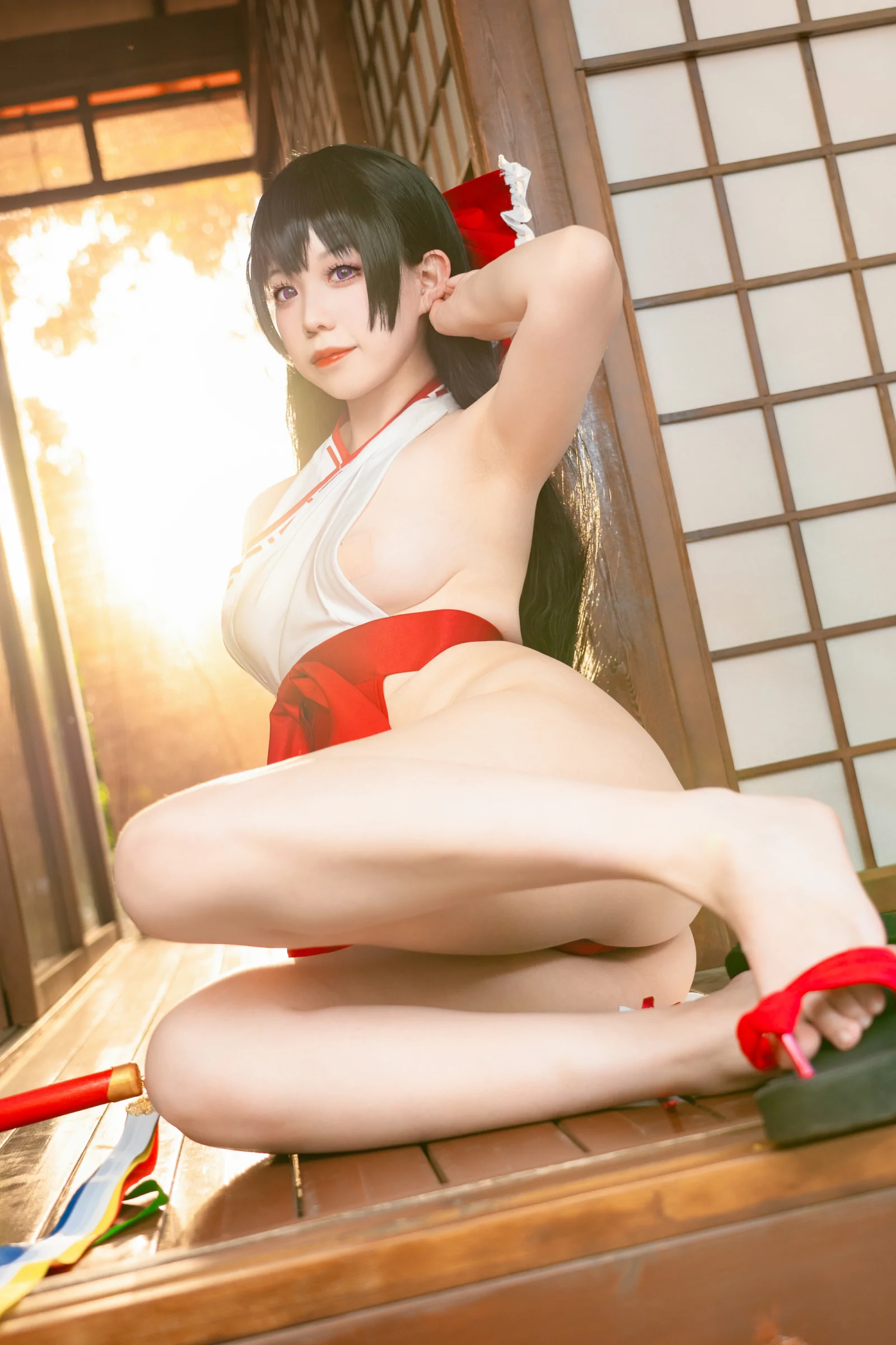 芦苇苇苇 – 巫女 Cosplay-第7张