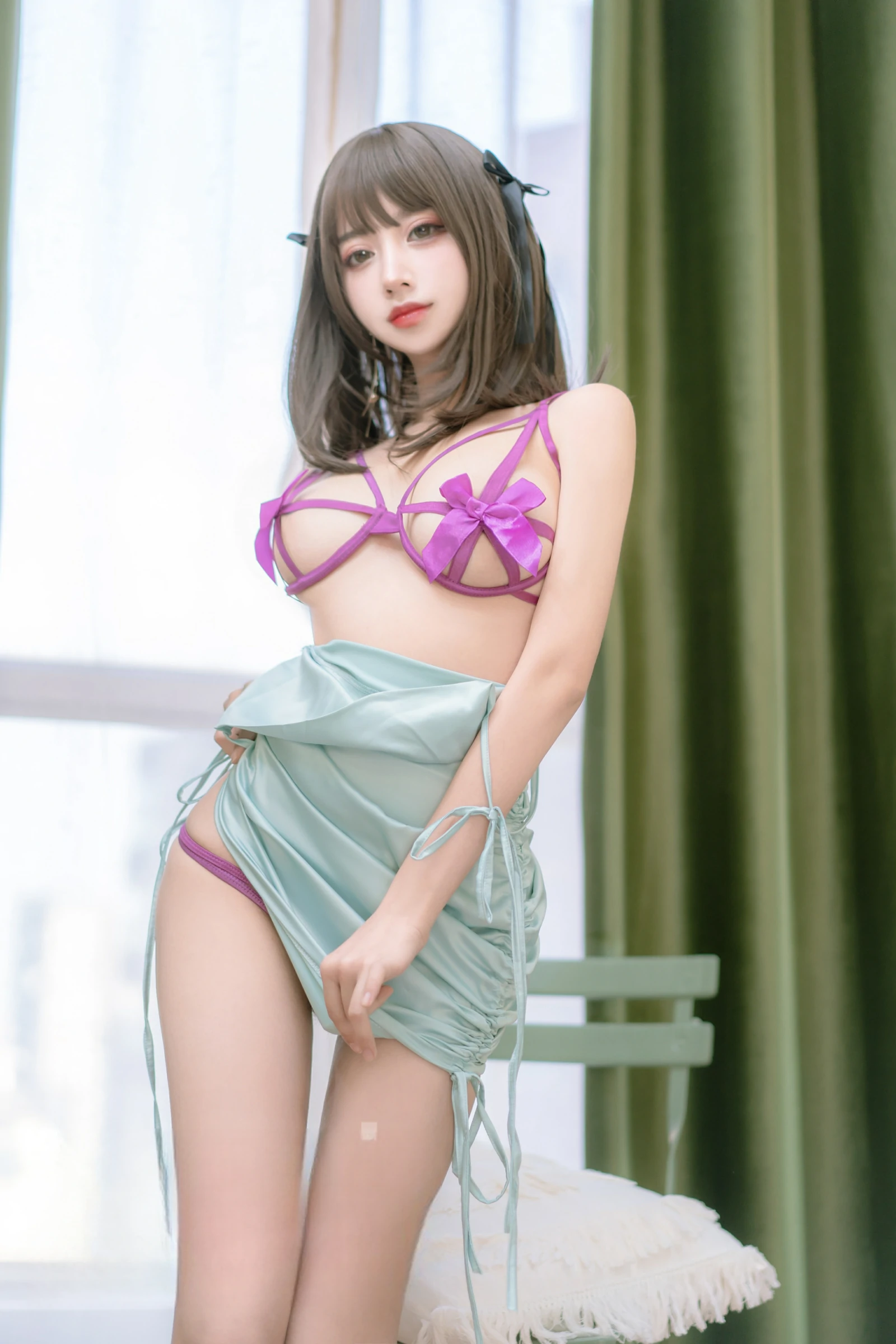 过期米线线喵 – 邻居家的妹妹 Cosplay-第19张