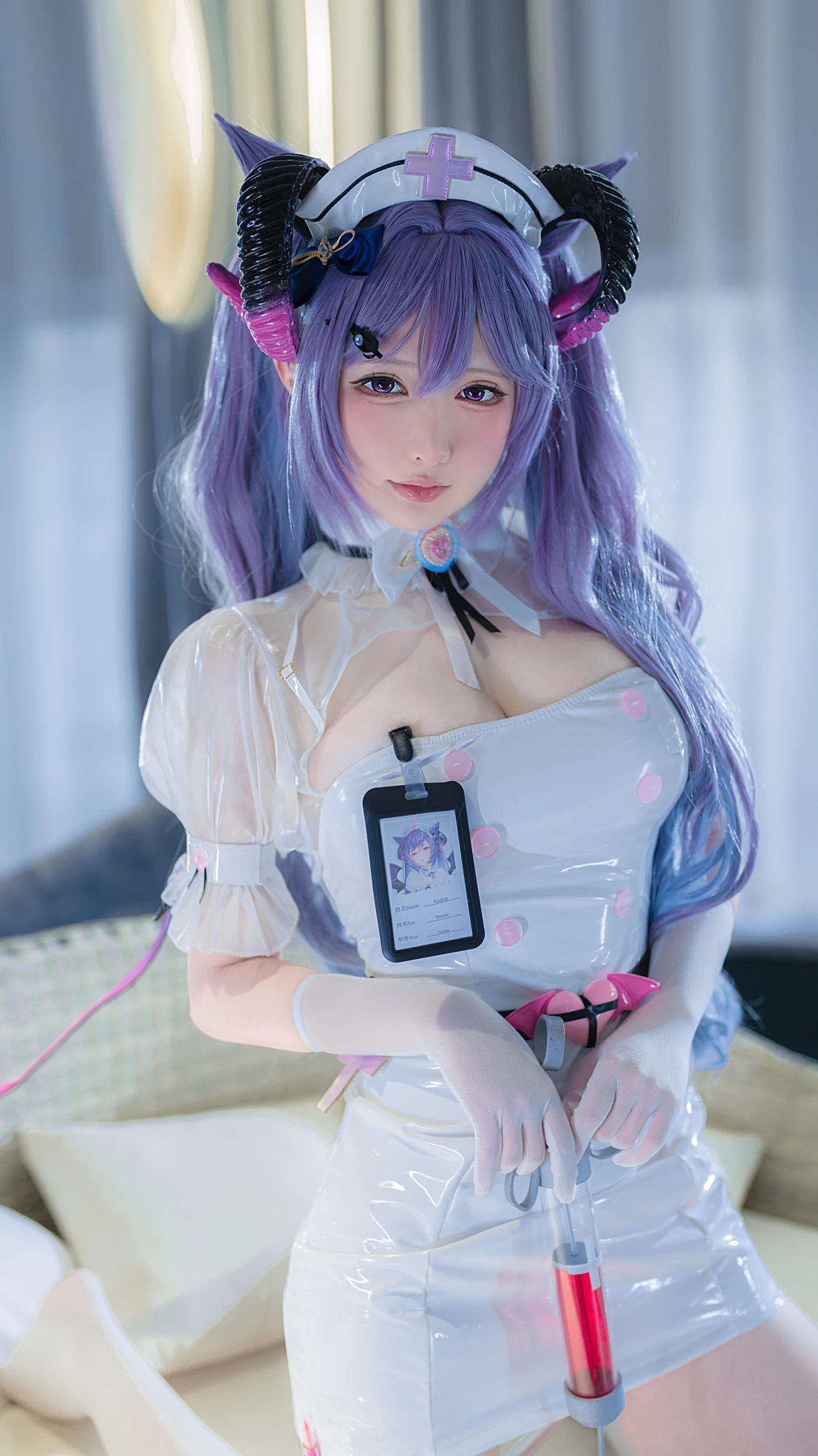 樱梨梨 – 刻晴魅魔护士 Cosplay-第7张