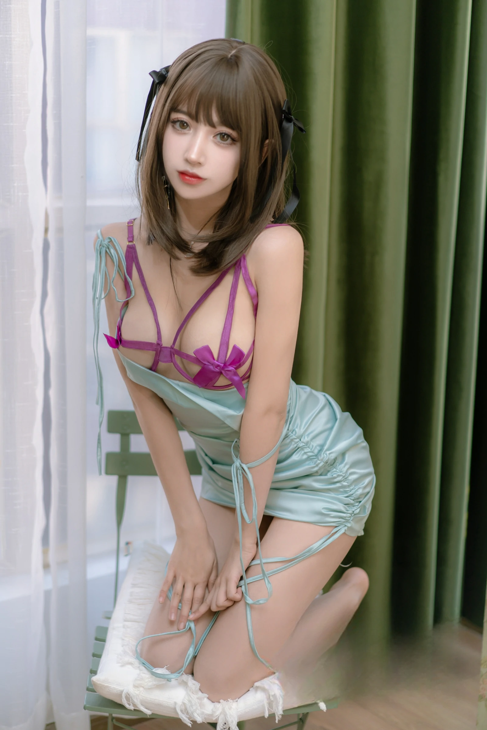 过期米线线喵 – 邻居家的妹妹 Cosplay-第28张
