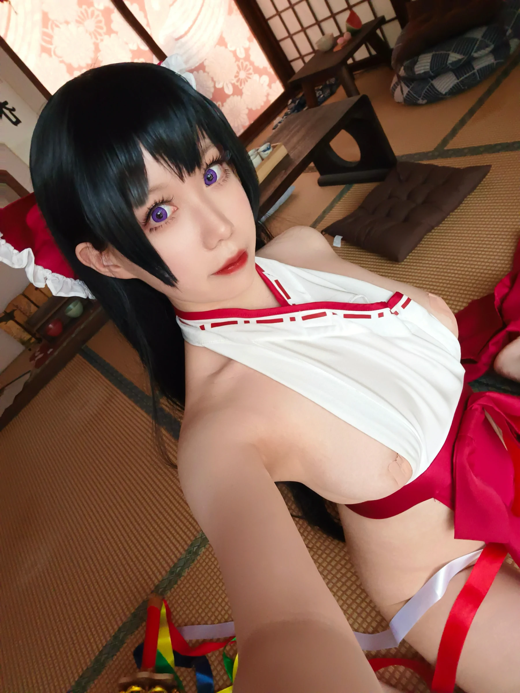芦苇苇苇 – 巫女 Cosplay-第23张