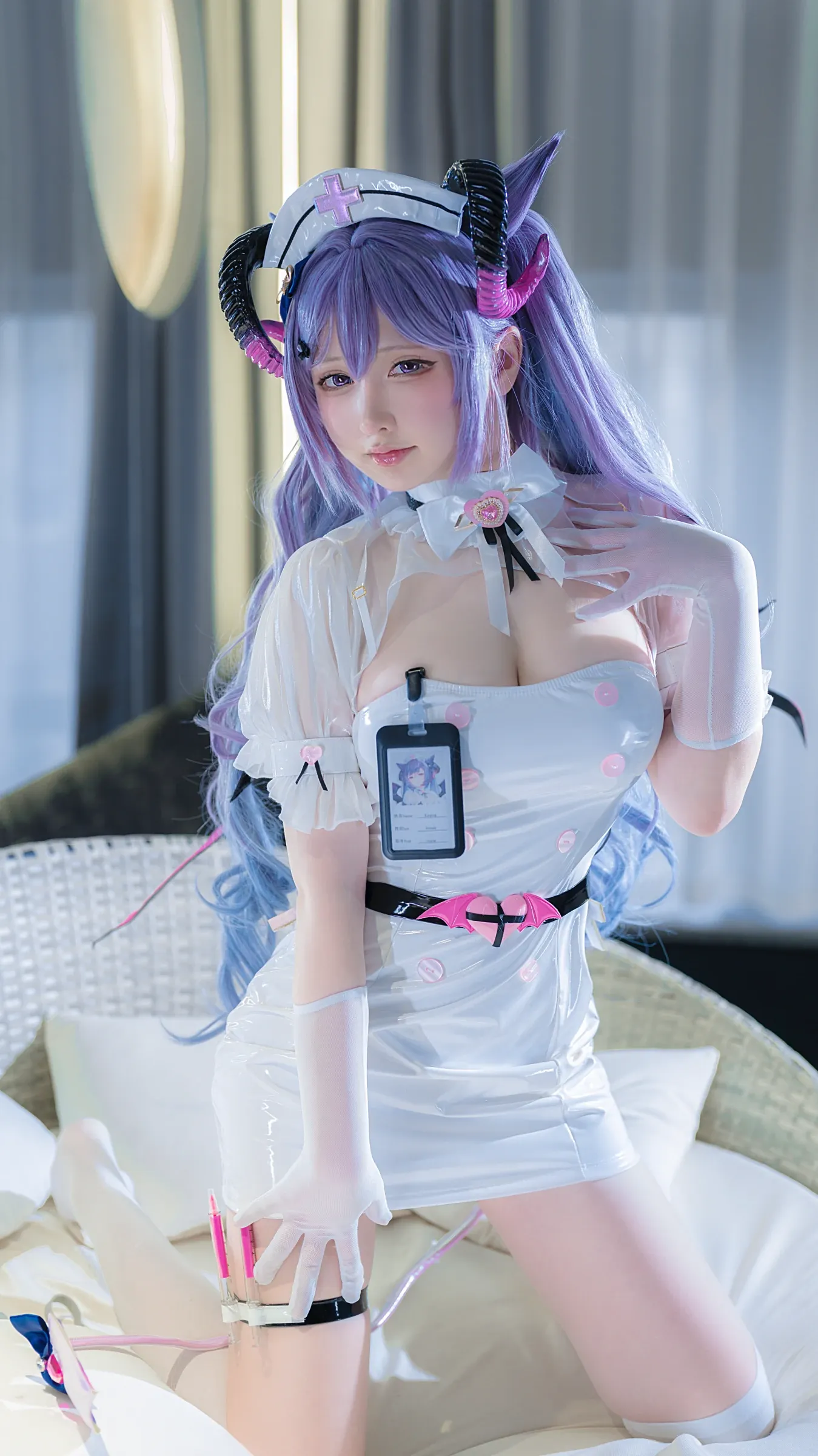 樱梨梨 – 刻晴魅魔护士 Cosplay-第15张