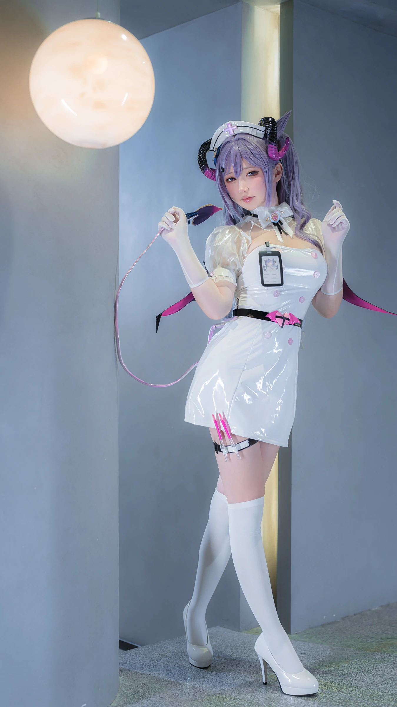 樱梨梨 – 刻晴魅魔护士 Cosplay-第18张