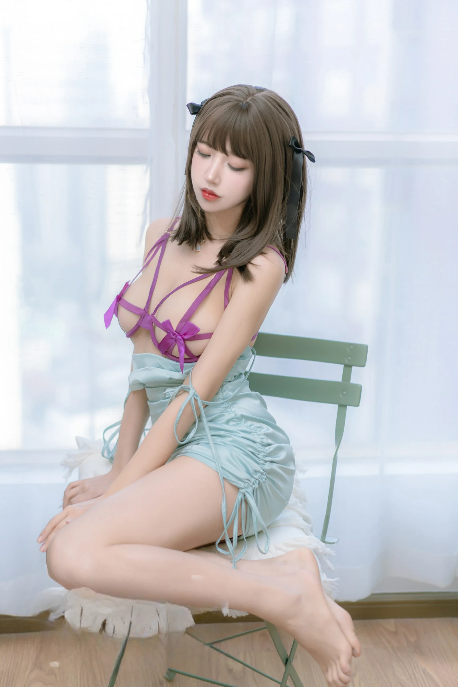 过期米线线喵 – 邻居家的妹妹 Cosplay-第47张