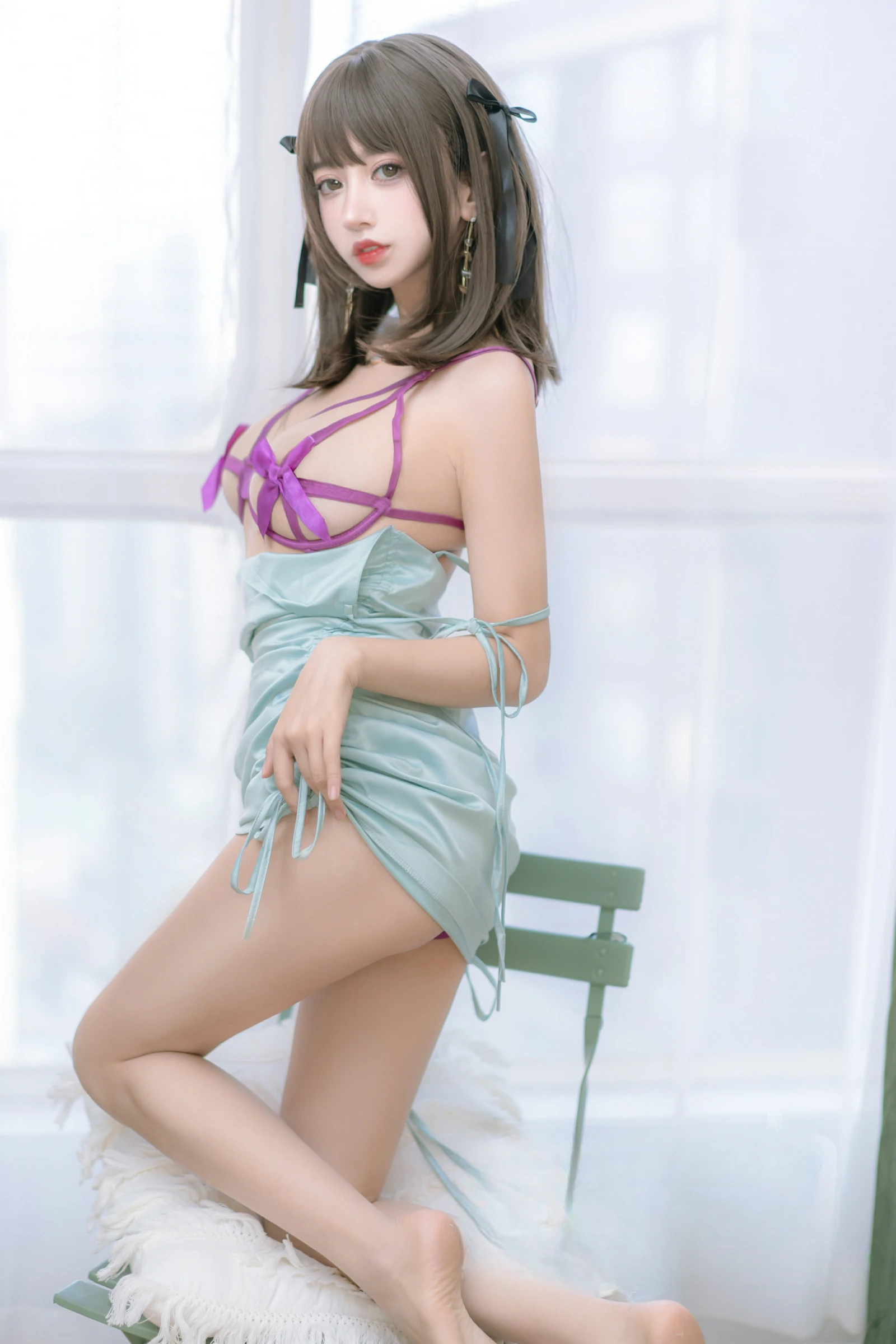 过期米线线喵 – 邻居家的妹妹 Cosplay-第48张