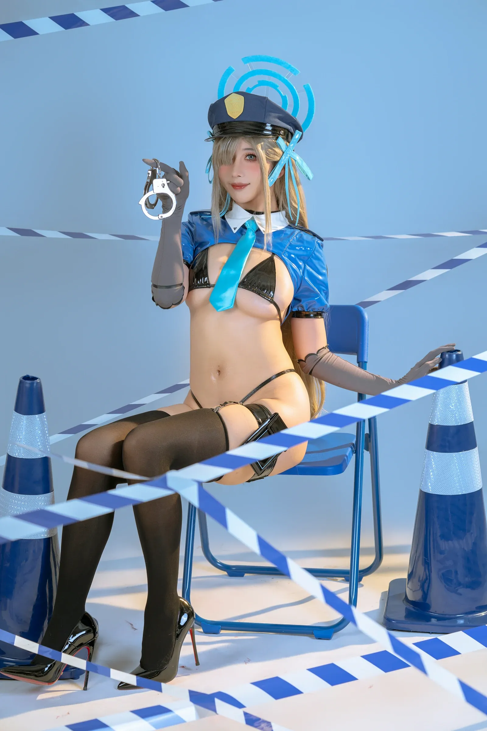 云溪溪 – 奶桃 碧蓝档案之濑明日奈 Cosplay-第11张