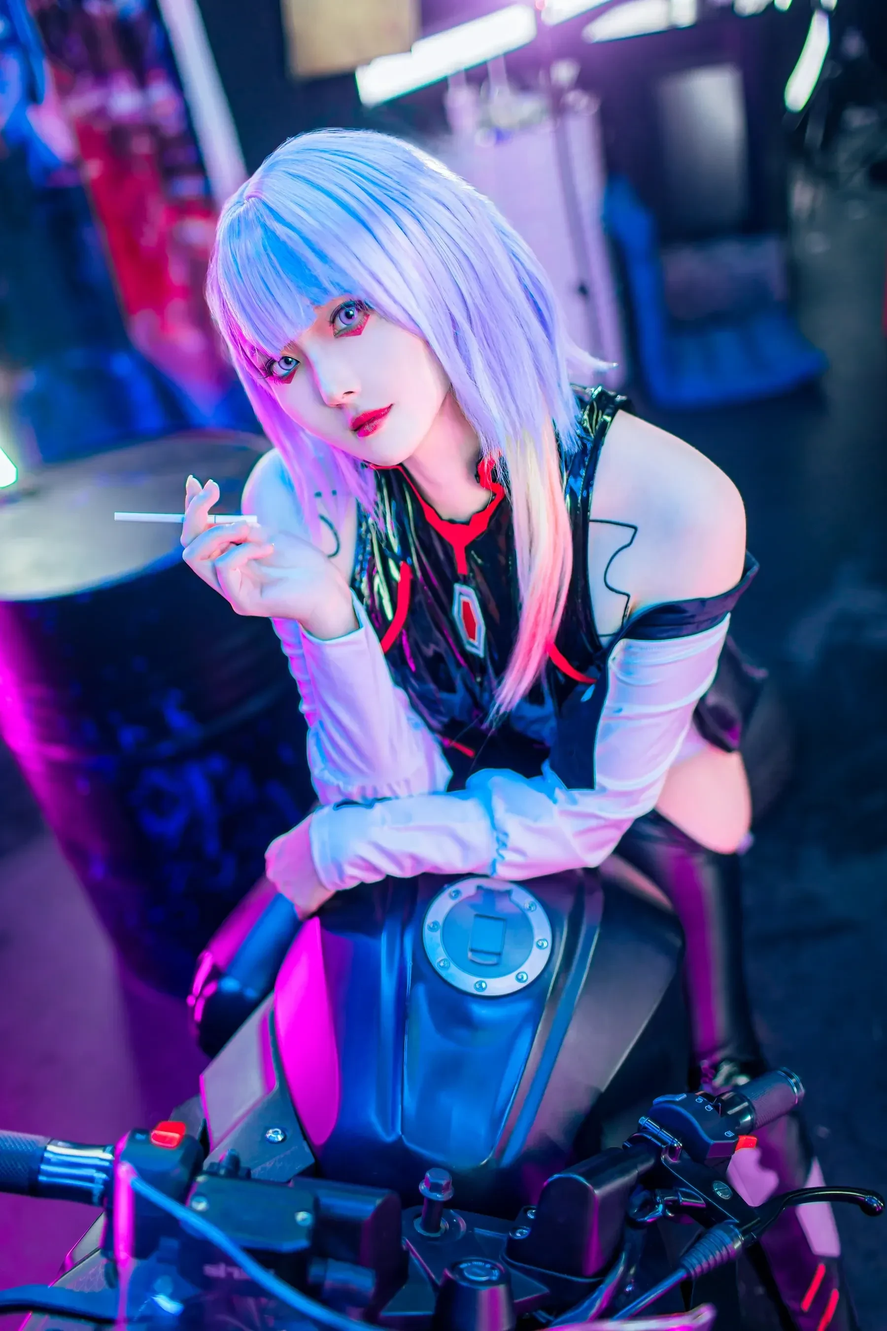 Natsuko夏夏子 – 赛博朋克边缘行者Lucy Cosplay-第61张
