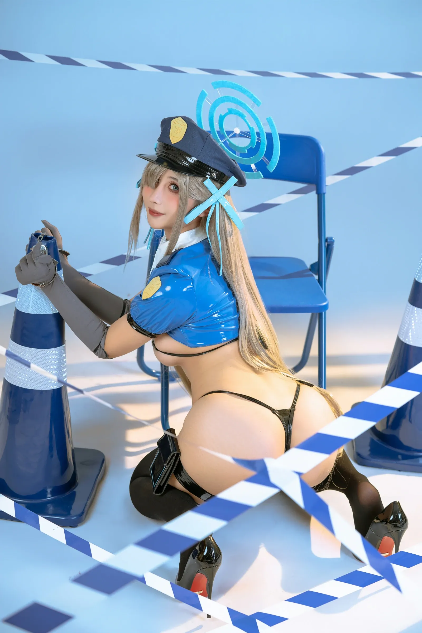 云溪溪 – 奶桃 碧蓝档案之濑明日奈 Cosplay-第99张