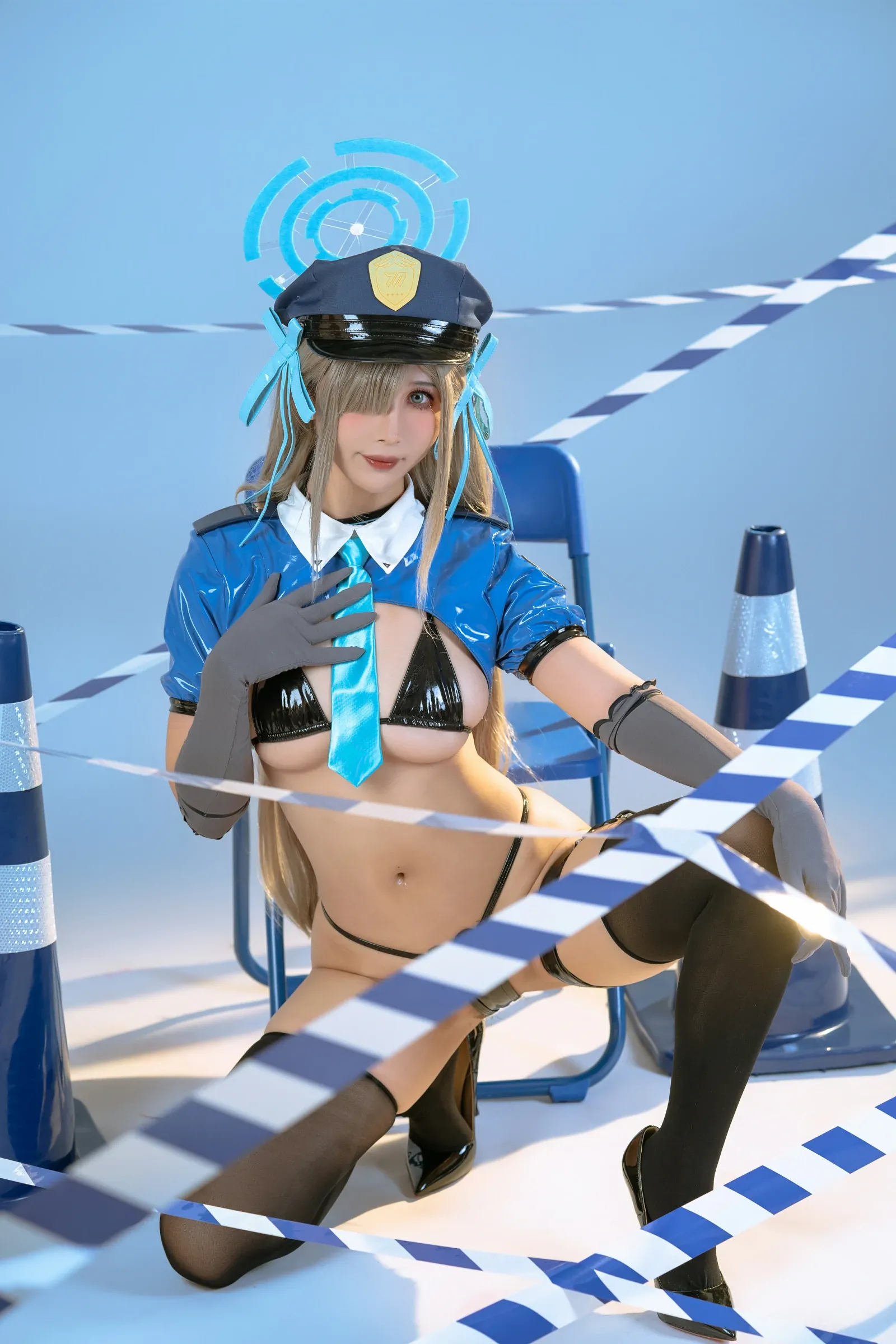 云溪溪 – 奶桃 碧蓝档案之濑明日奈 Cosplay-第100张