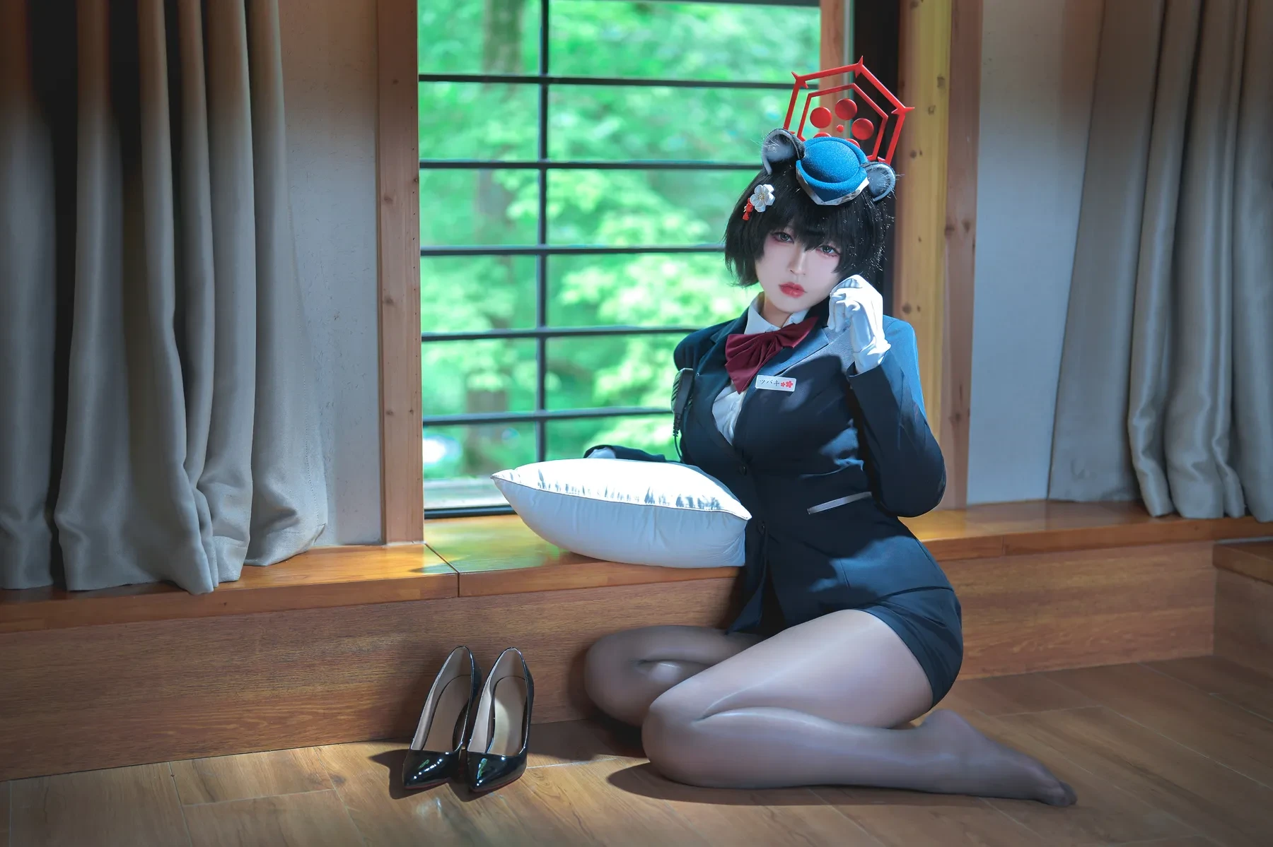 半半子 – ガイド春日ツバキ Cosplay-第25张