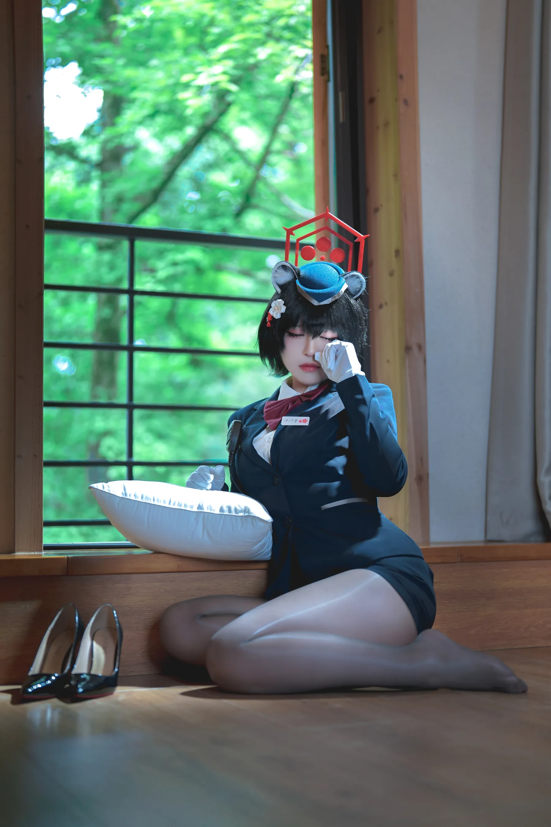 半半子 – ガイド春日ツバキ Cosplay-第26张