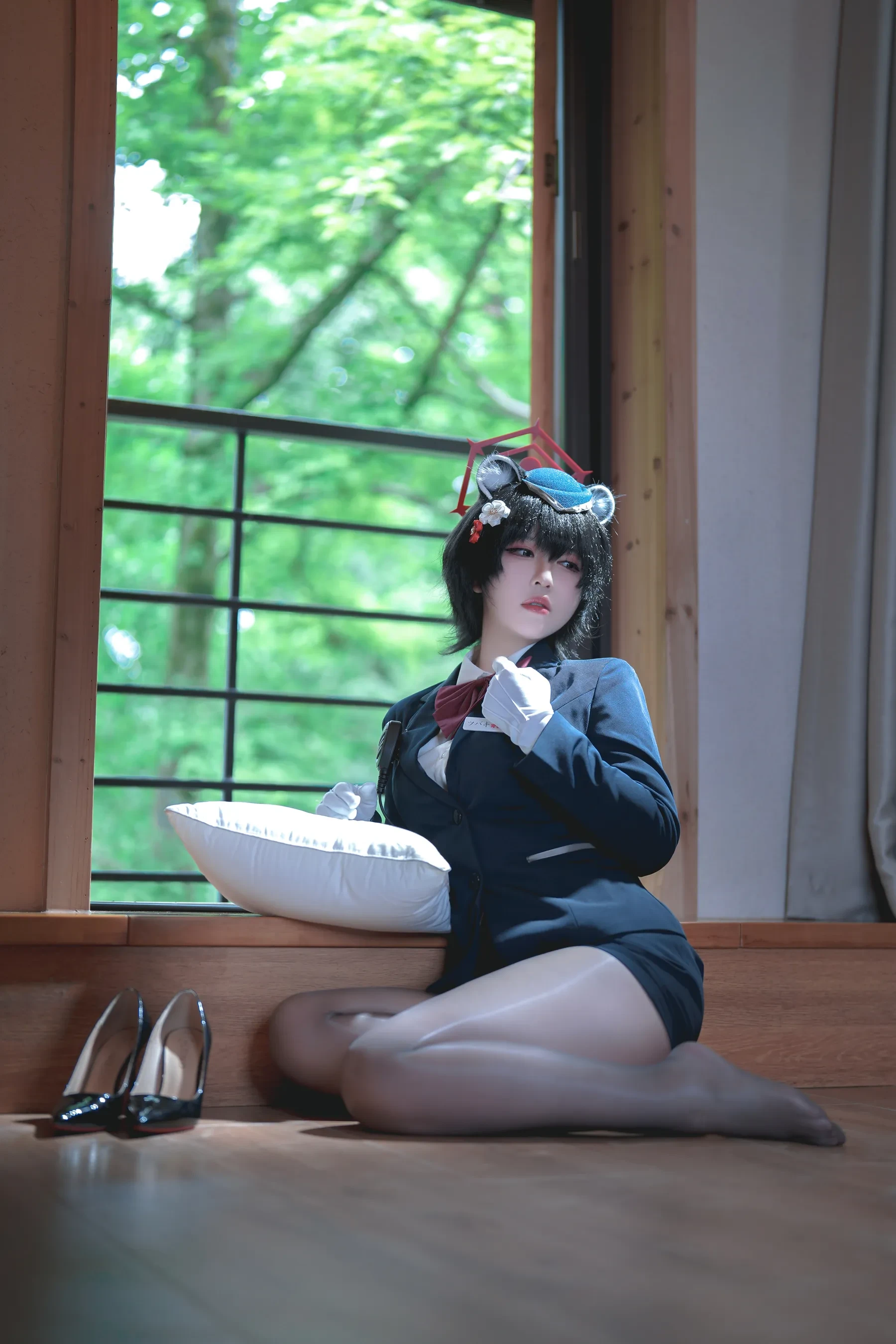 半半子 – ガイド春日ツバキ Cosplay-第27张
