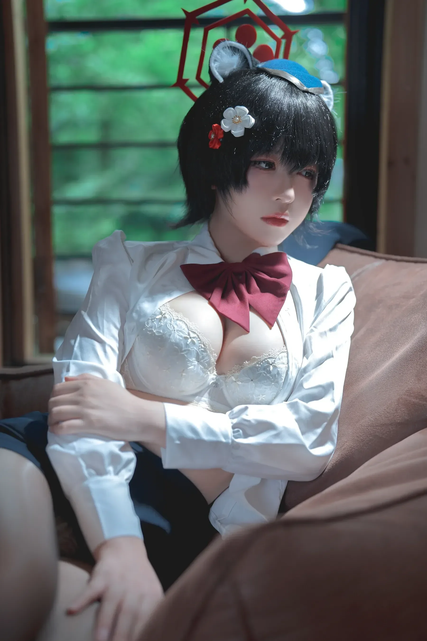 半半子 – ガイド春日ツバキ Cosplay-第33张