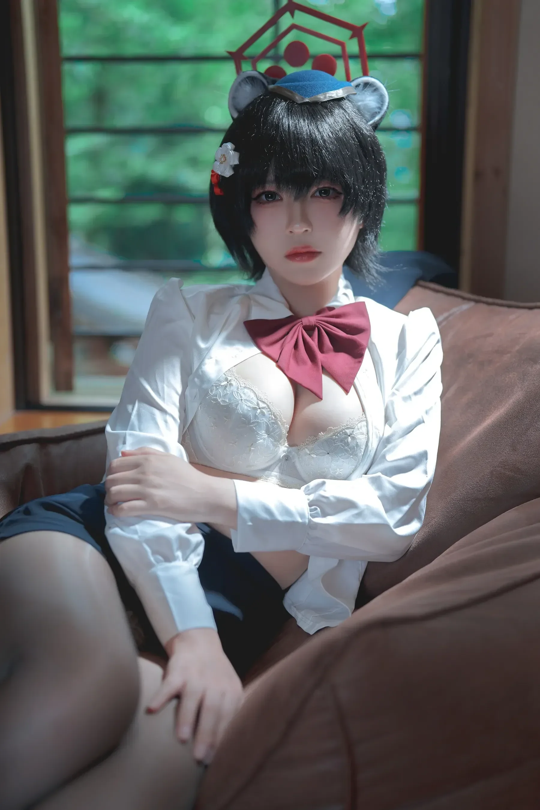 半半子 – ガイド春日ツバキ Cosplay-第32张