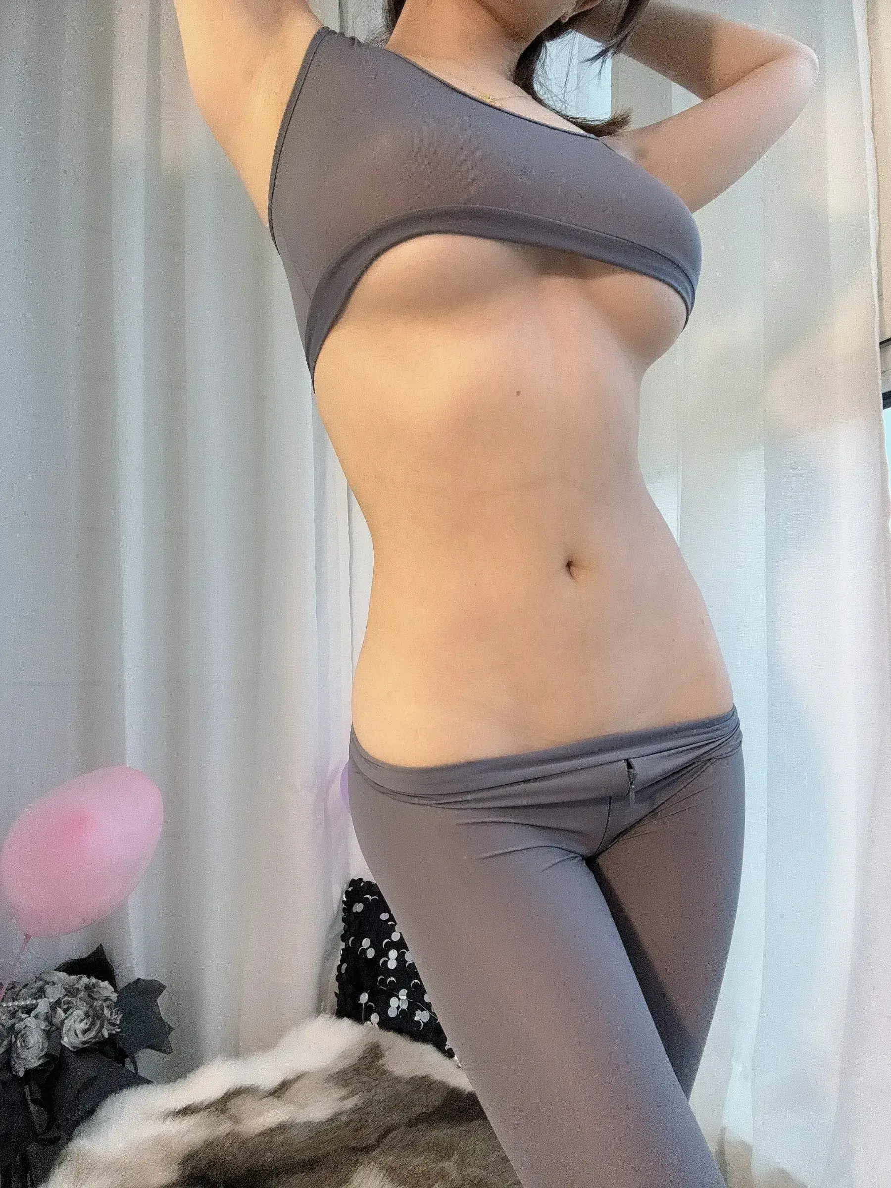 雯妹不讲道理 – 520女友本 – 情趣紧身开裆瑜伽服 Cosplay-第23张