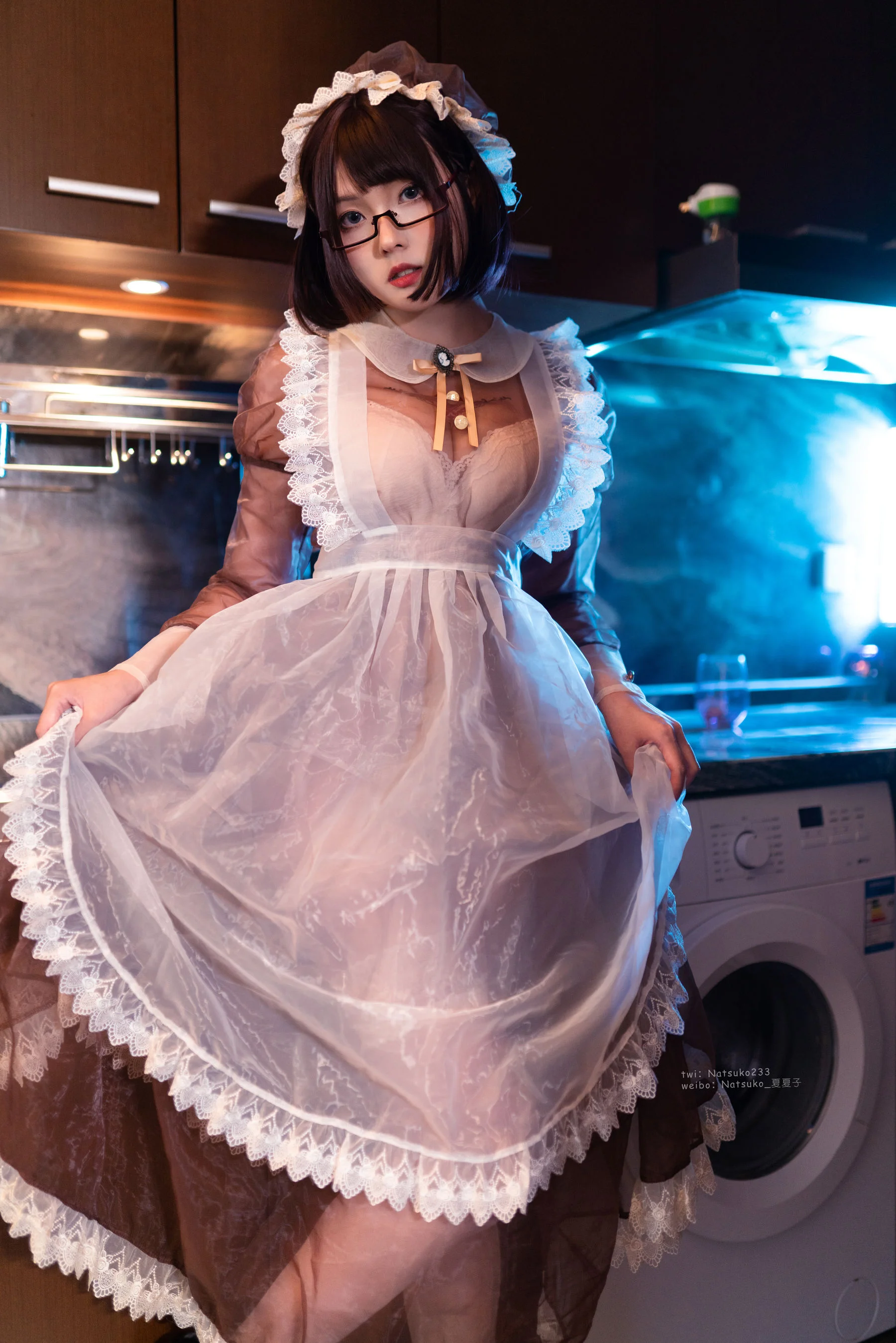 Natsuko夏夏子 – 透明女仆 Cosplay-第31张