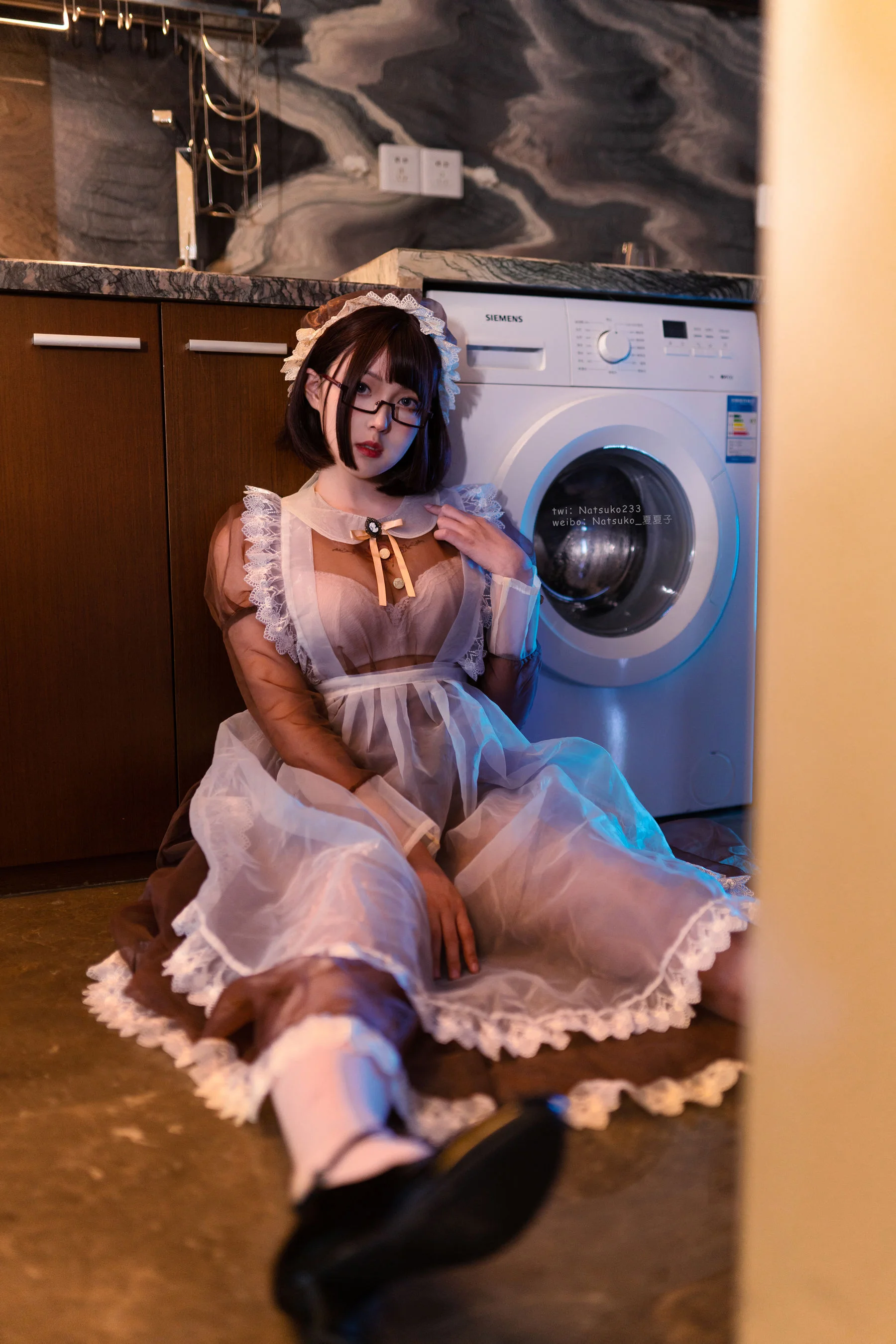 Natsuko夏夏子 – 透明女仆 Cosplay-第34张