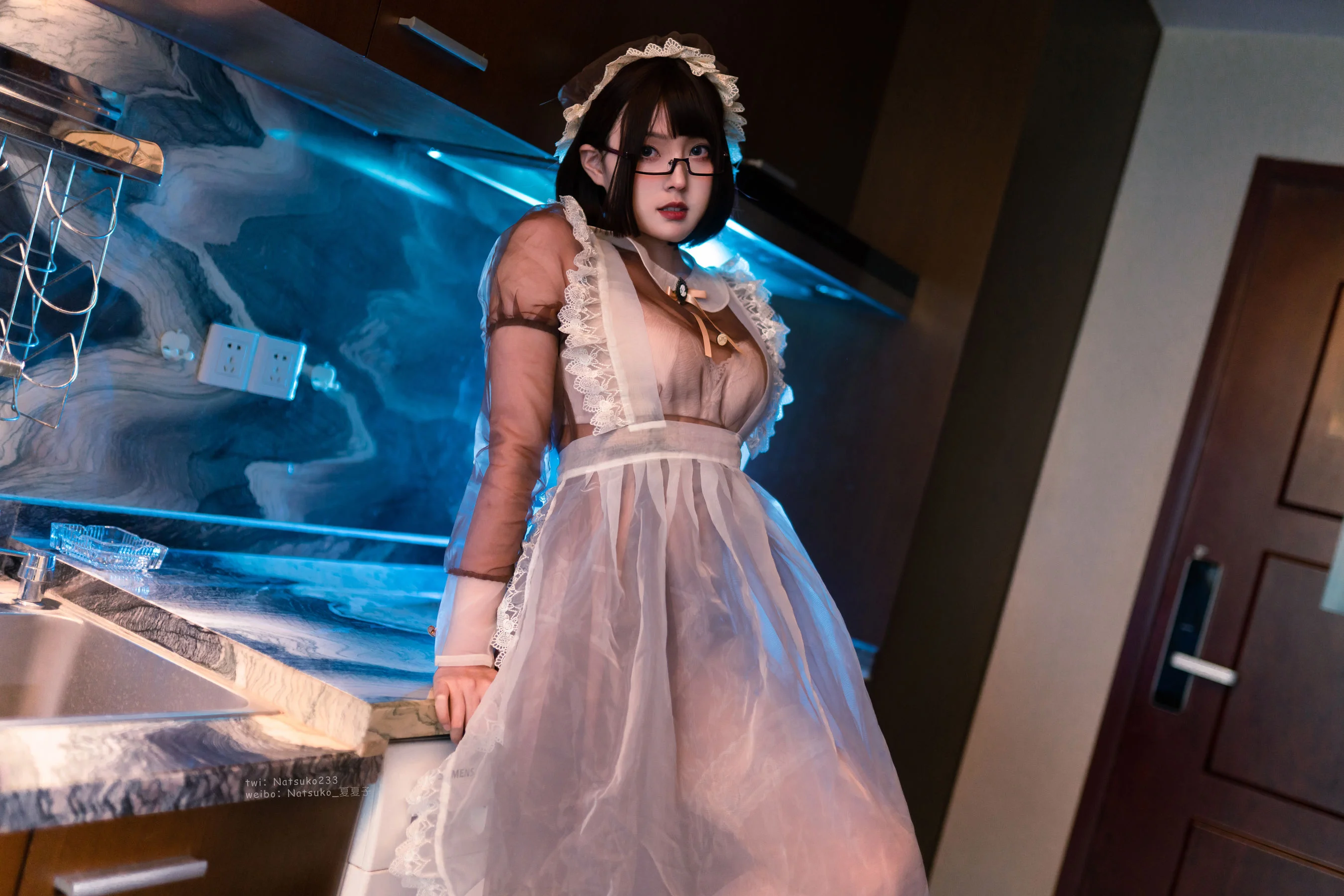 Natsuko夏夏子 – 透明女仆 Cosplay-第67张