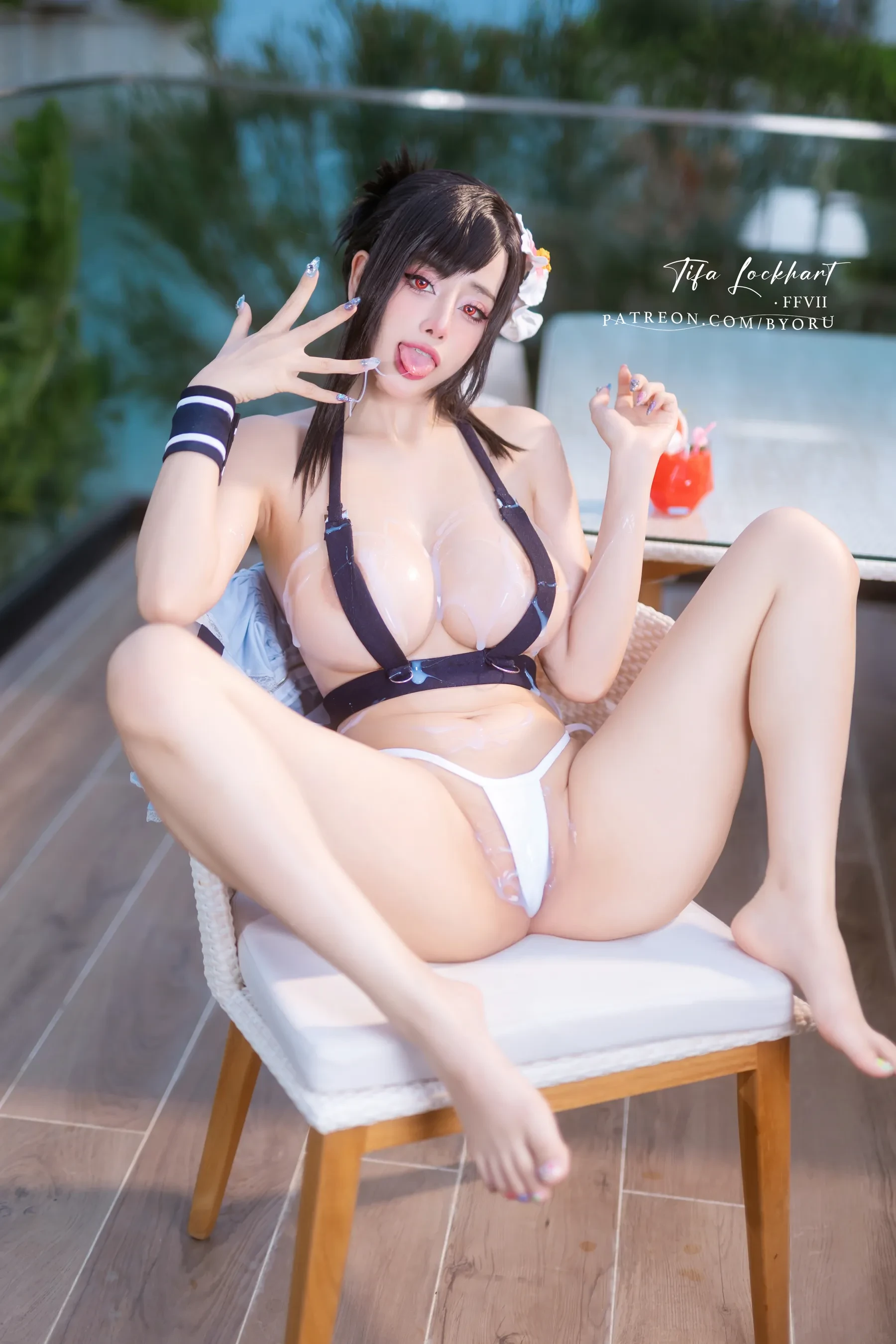 Byoru – Tifa FF7r bikini Cosplay-第21张
