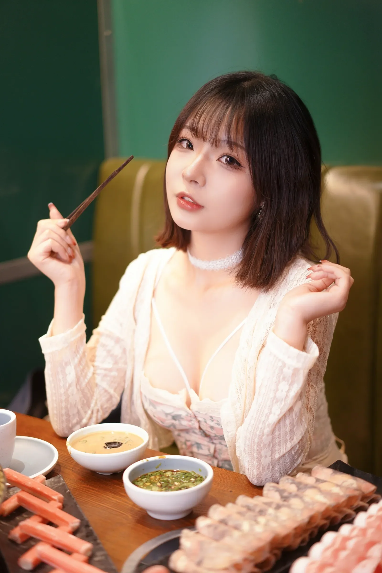 yuuhui玉汇 – 蕾丝情人 Cosplay-第50张