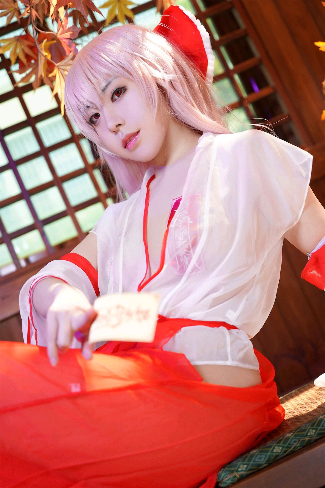 虎森森 – 巫女 Cosplay-第6张