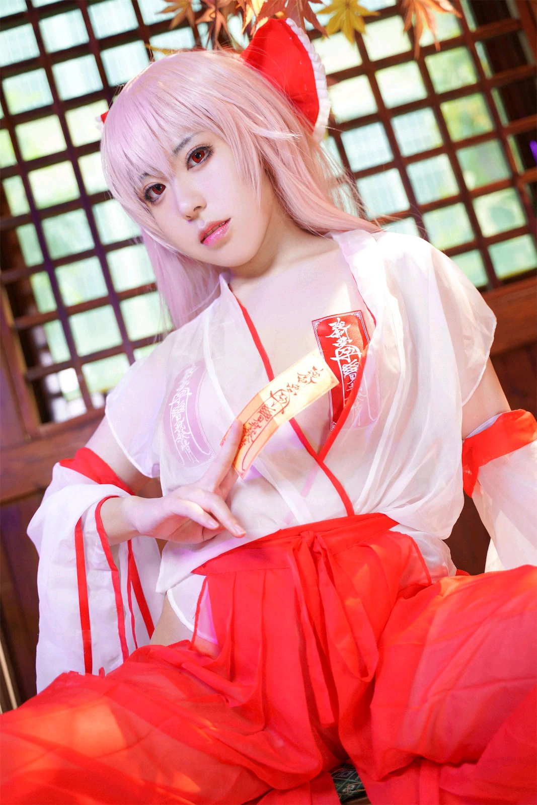 虎森森 – 巫女 Cosplay-第58张