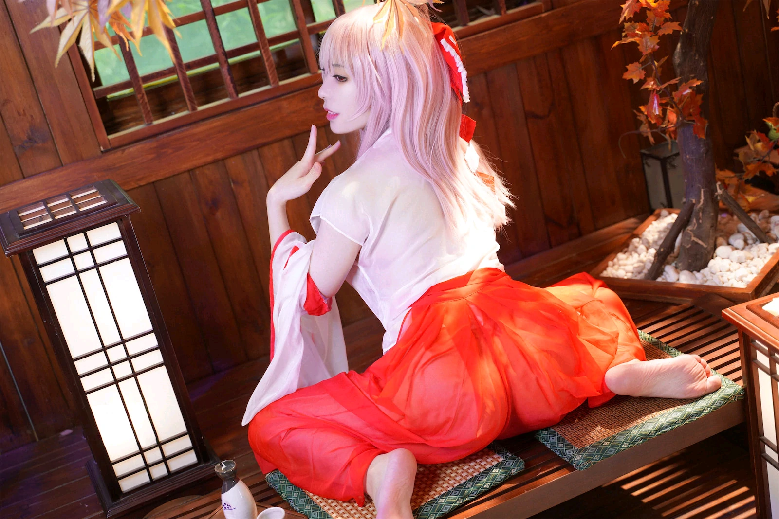 虎森森 – 巫女 Cosplay-第56张