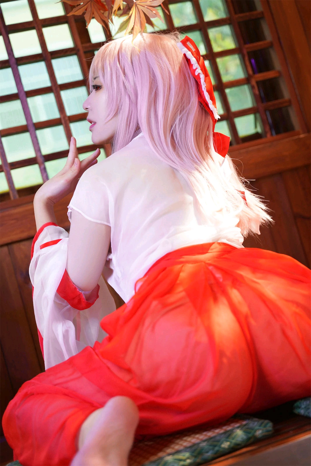 虎森森 – 巫女 Cosplay-第60张