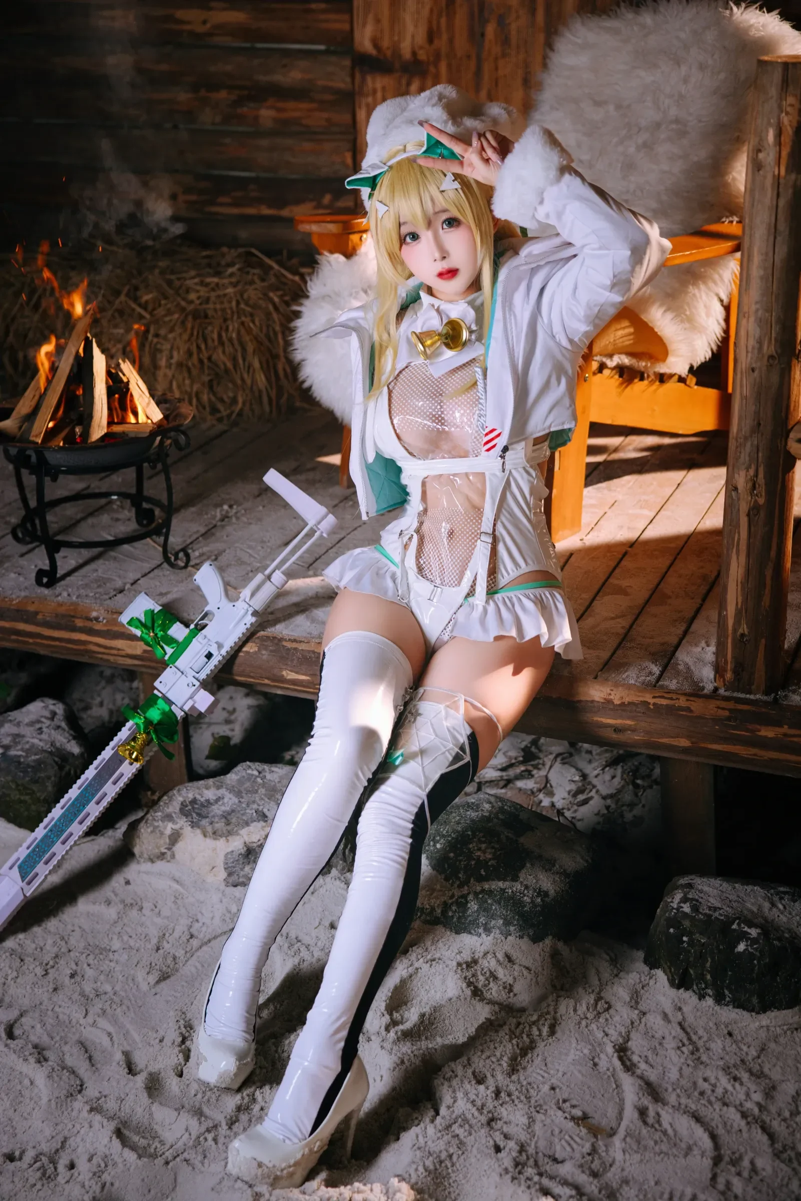 日奈娇 – 胜利女神 妮姬露菲 Cosplay-第13张