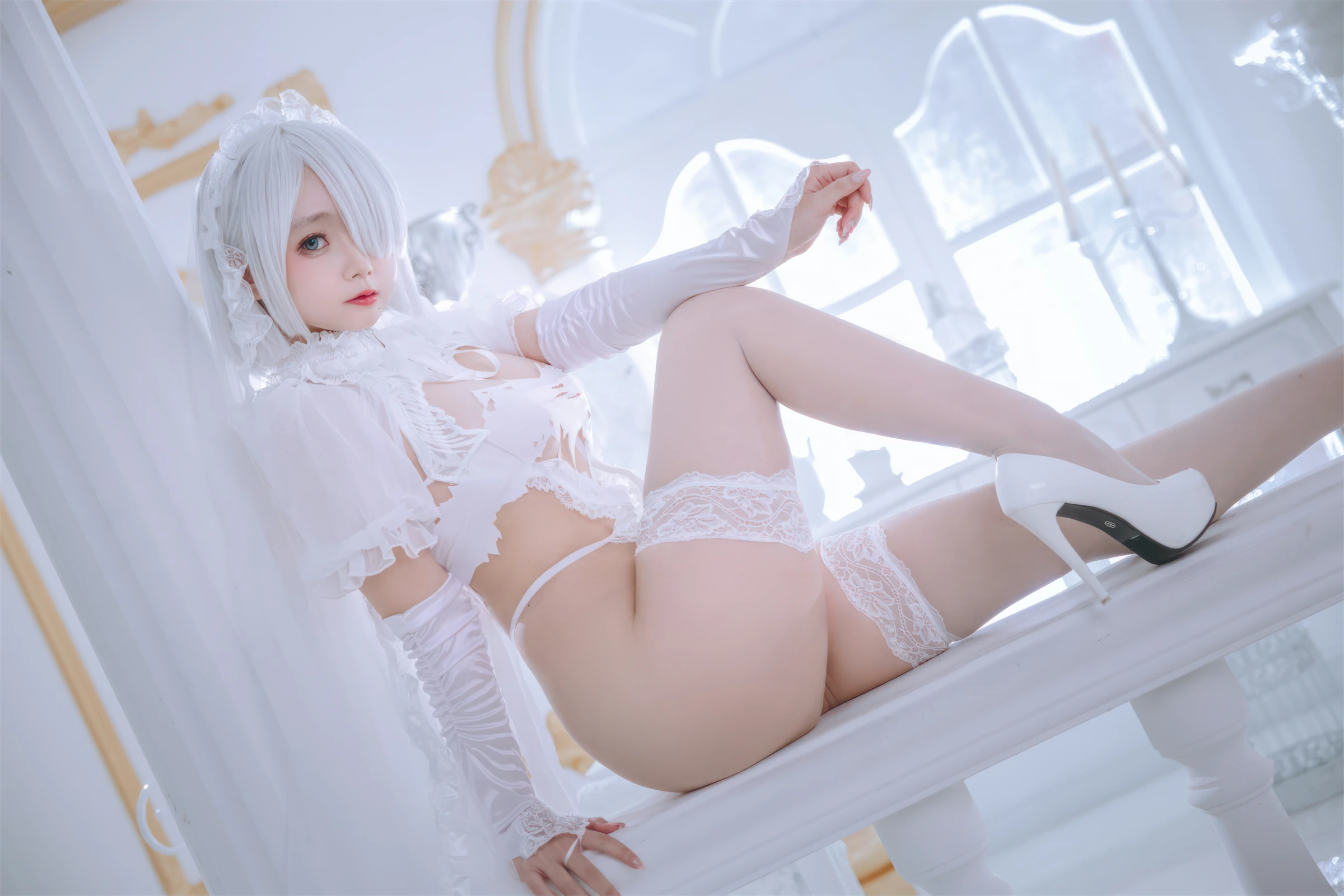 日奈娇 – 白色花嫁 Cosplay-第6张