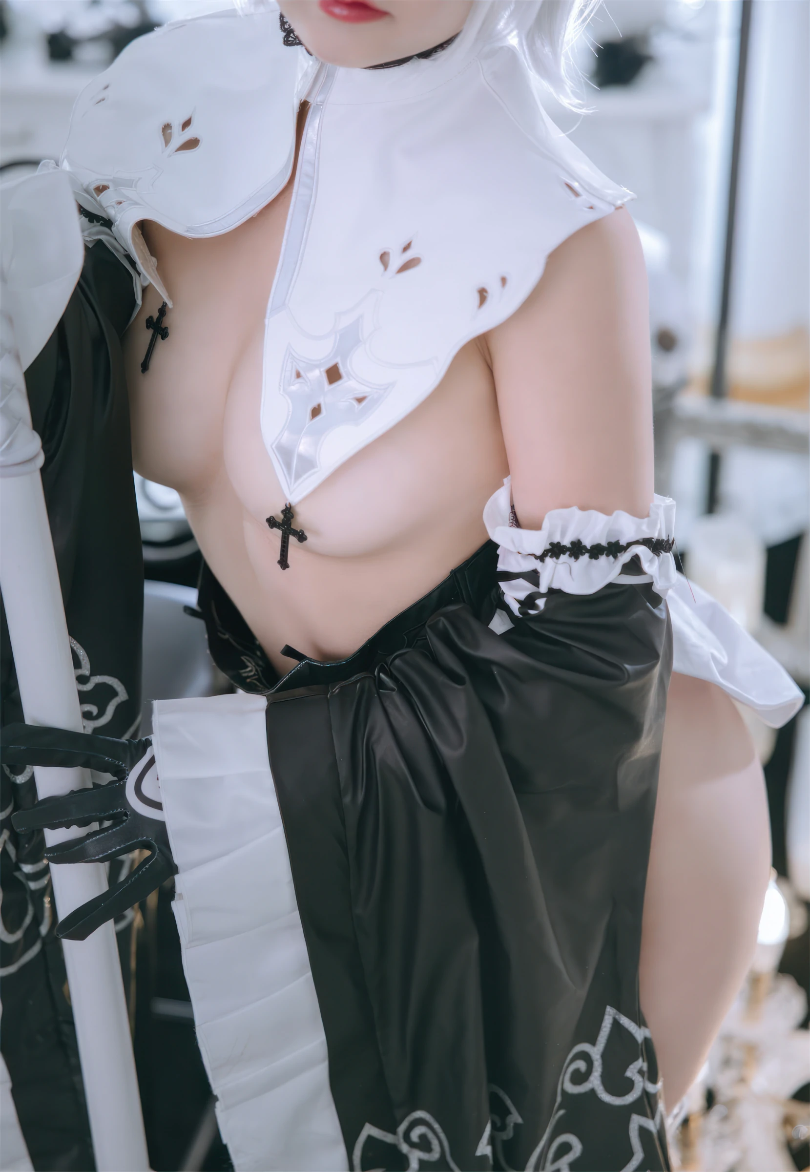 日奈娇 – 2B奶盖女仆 Cosplay-第5张