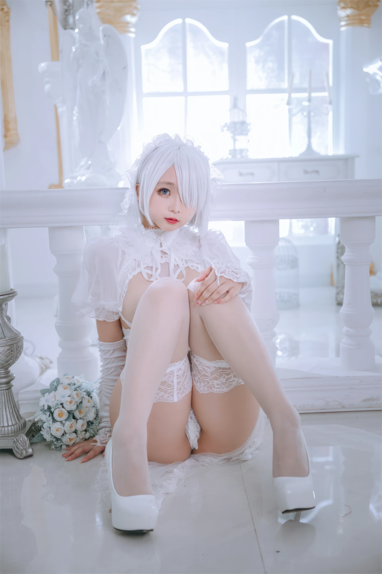 日奈娇 – 白色花嫁 Cosplay-第20张