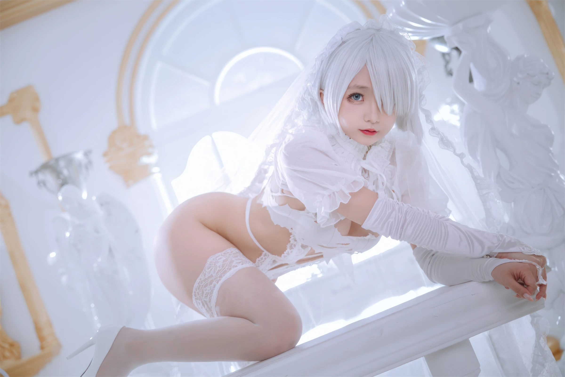 日奈娇 – 白色花嫁 Cosplay-第35张