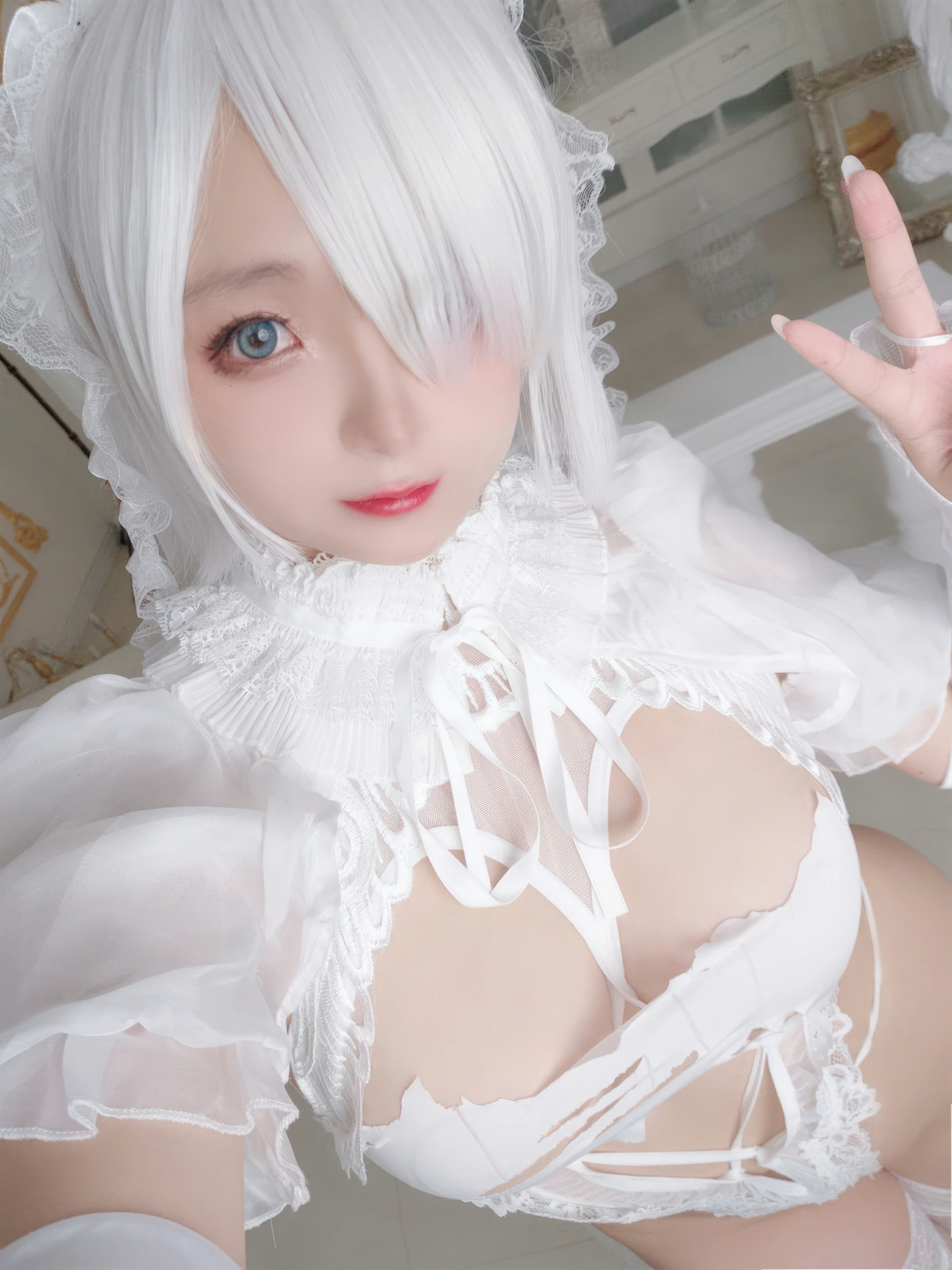 日奈娇 – 白色花嫁 Cosplay-第45张