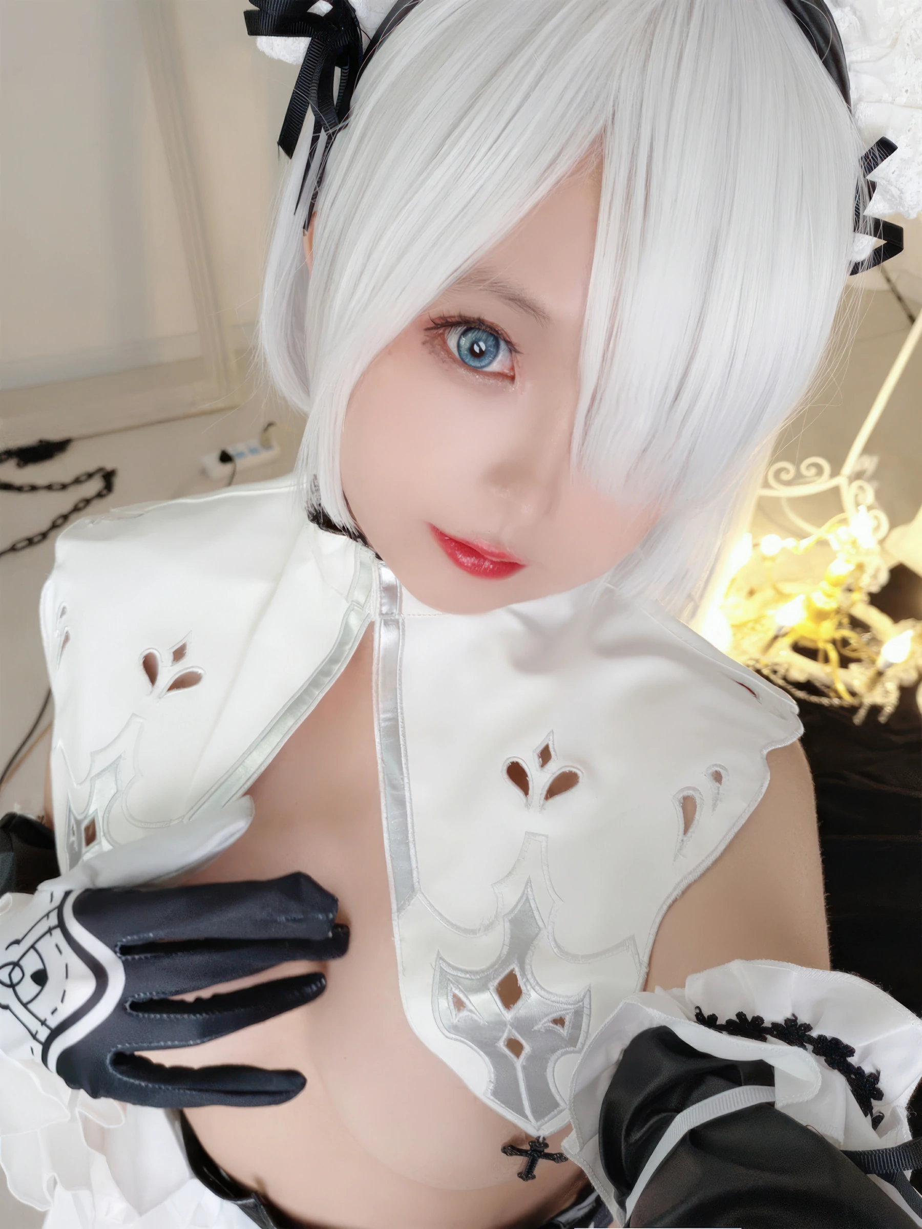 日奈娇 – 2B奶盖女仆 Cosplay-第65张