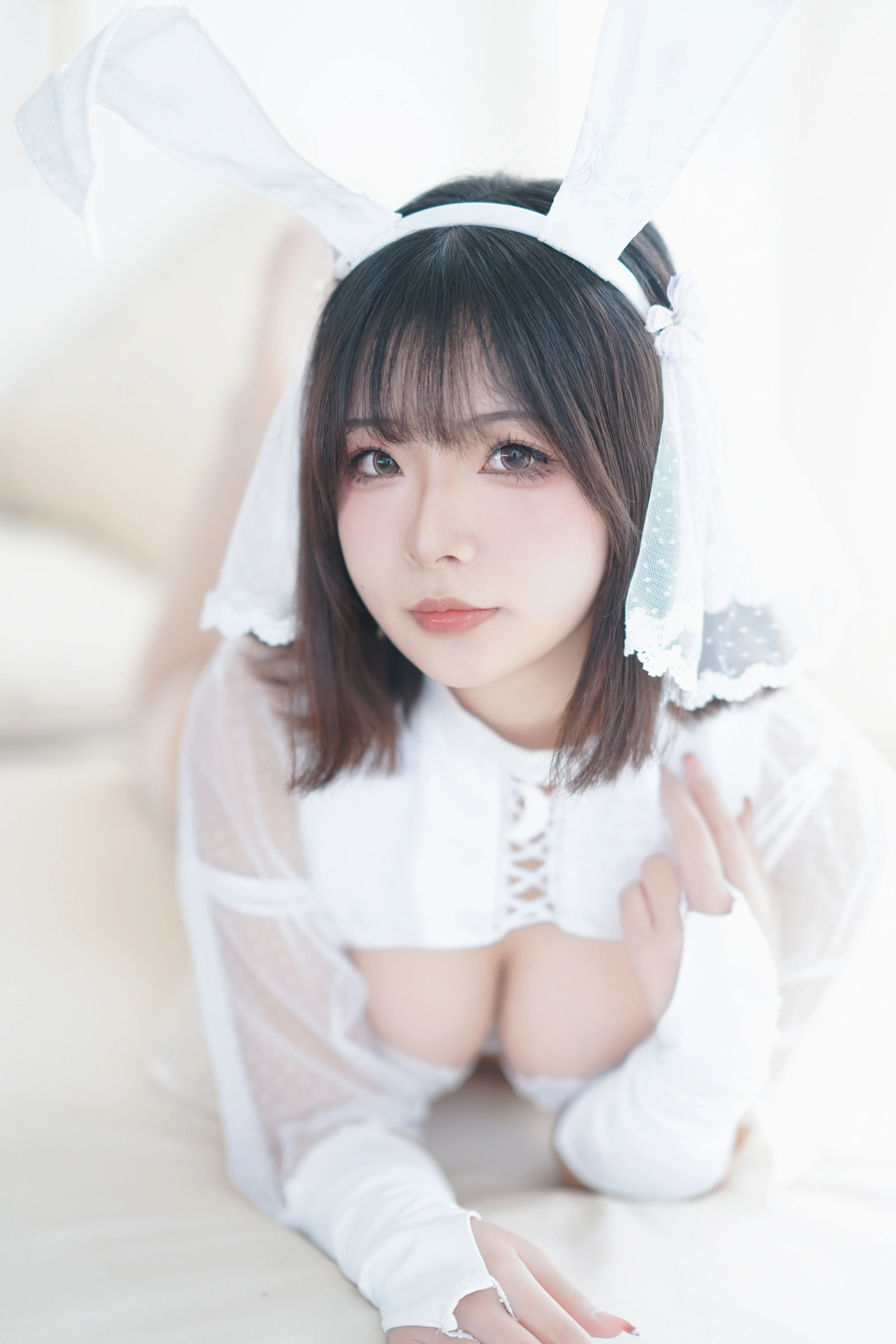 yuuhui玉汇 – 雪兔 Cosplay-第7张