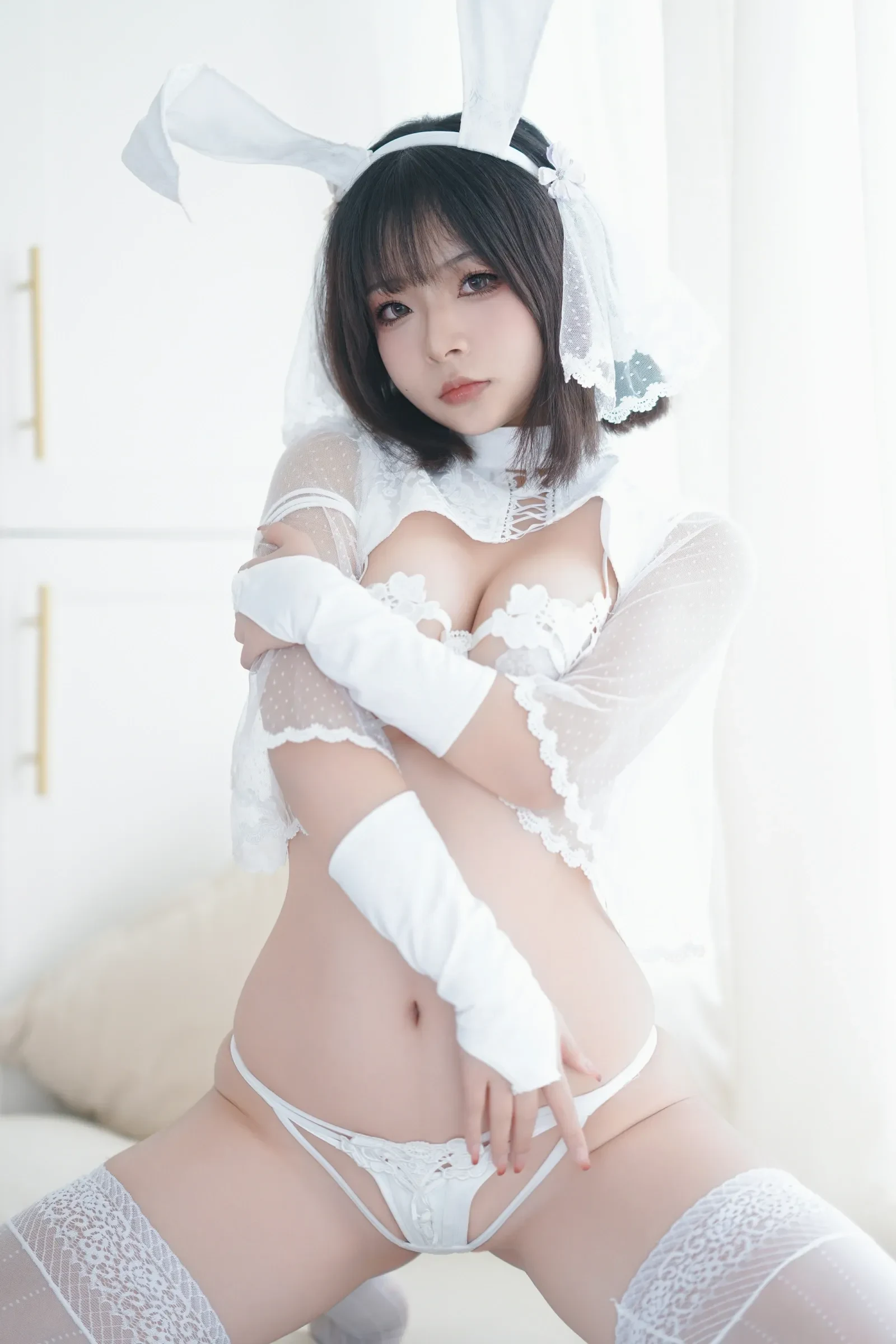 yuuhui玉汇 – 雪兔 Cosplay-第10张