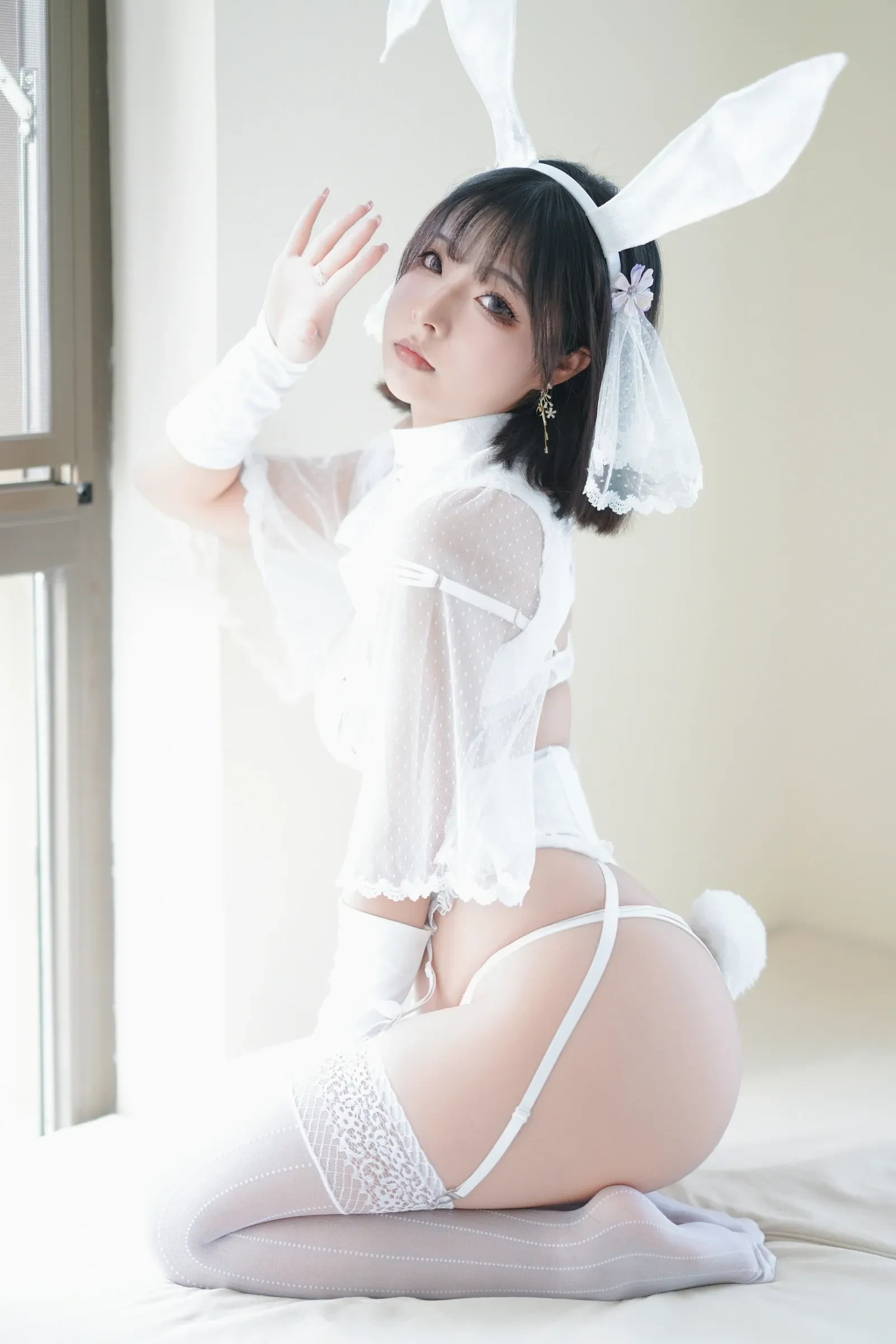 yuuhui玉汇 – 雪兔 Cosplay-第13张