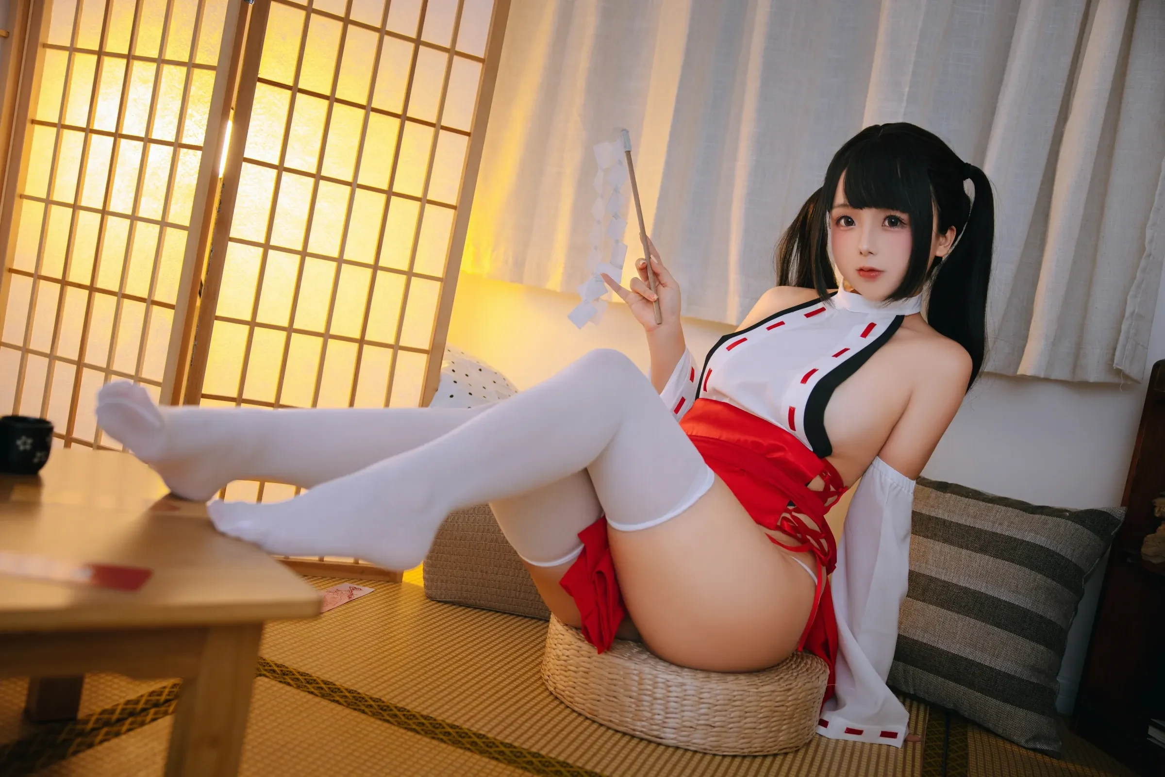 日奈娇 – 御币巫女 Cosplay-第42张
