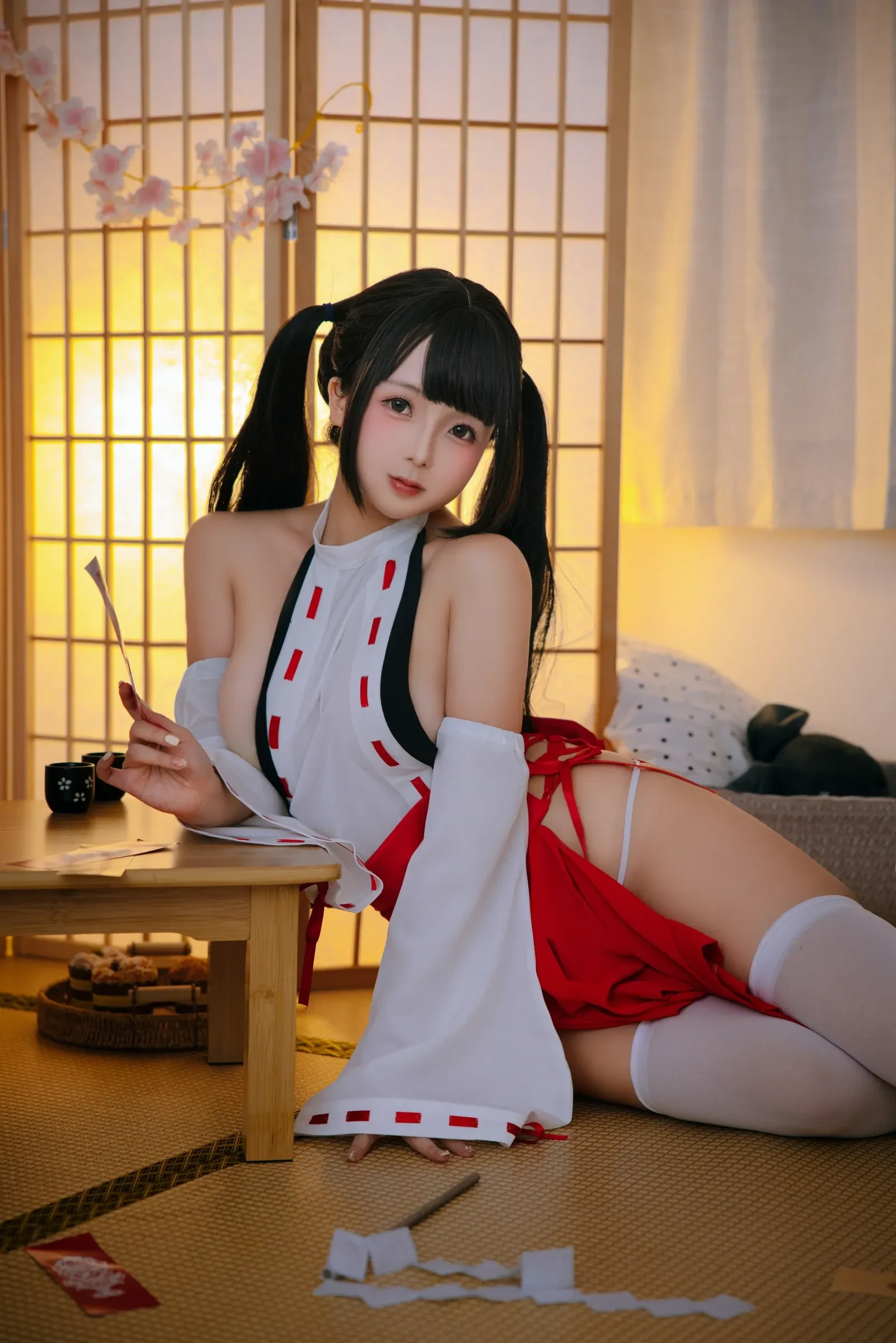 日奈娇 – 御币巫女 Cosplay-第49张