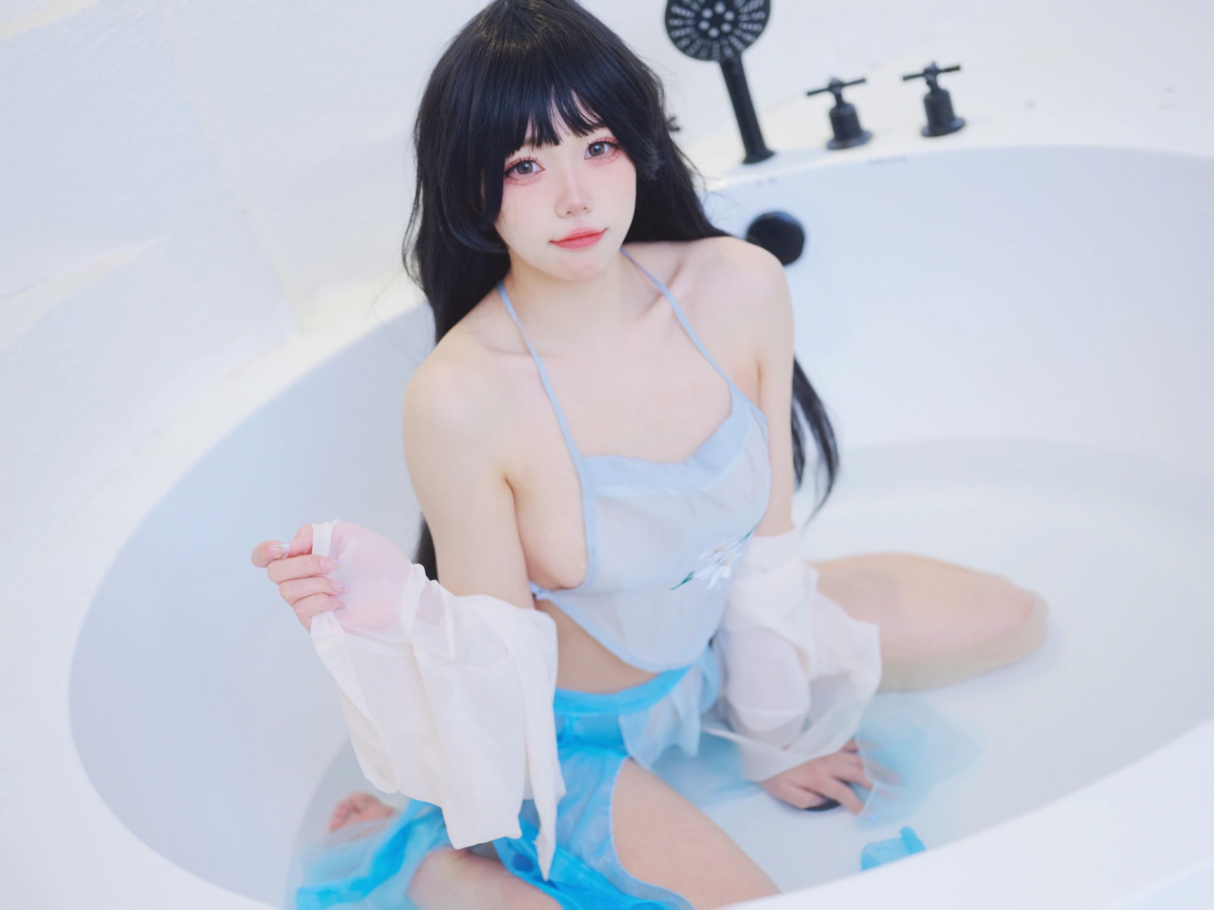 黏黏团子兔（咬一口兔娘） – 古风情趣三套 Cosplay-第2张