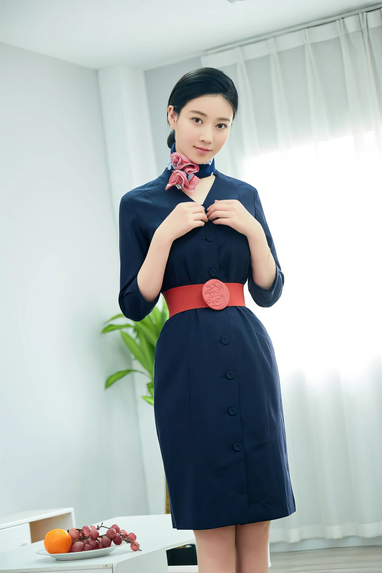 年年Nnian – 空姐制服 Cosplay-第12张