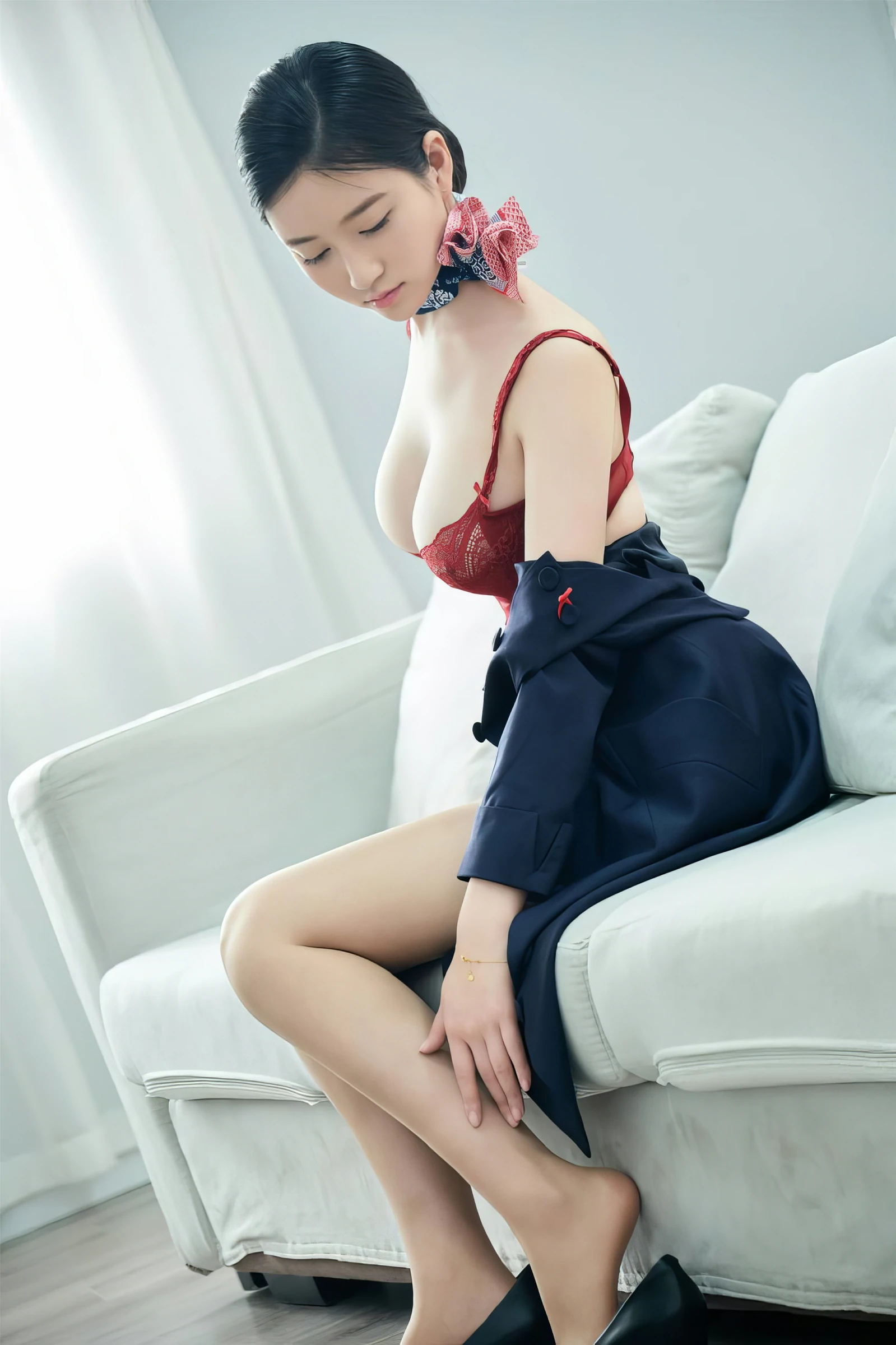 年年Nnian – 空姐制服 Cosplay-第22张