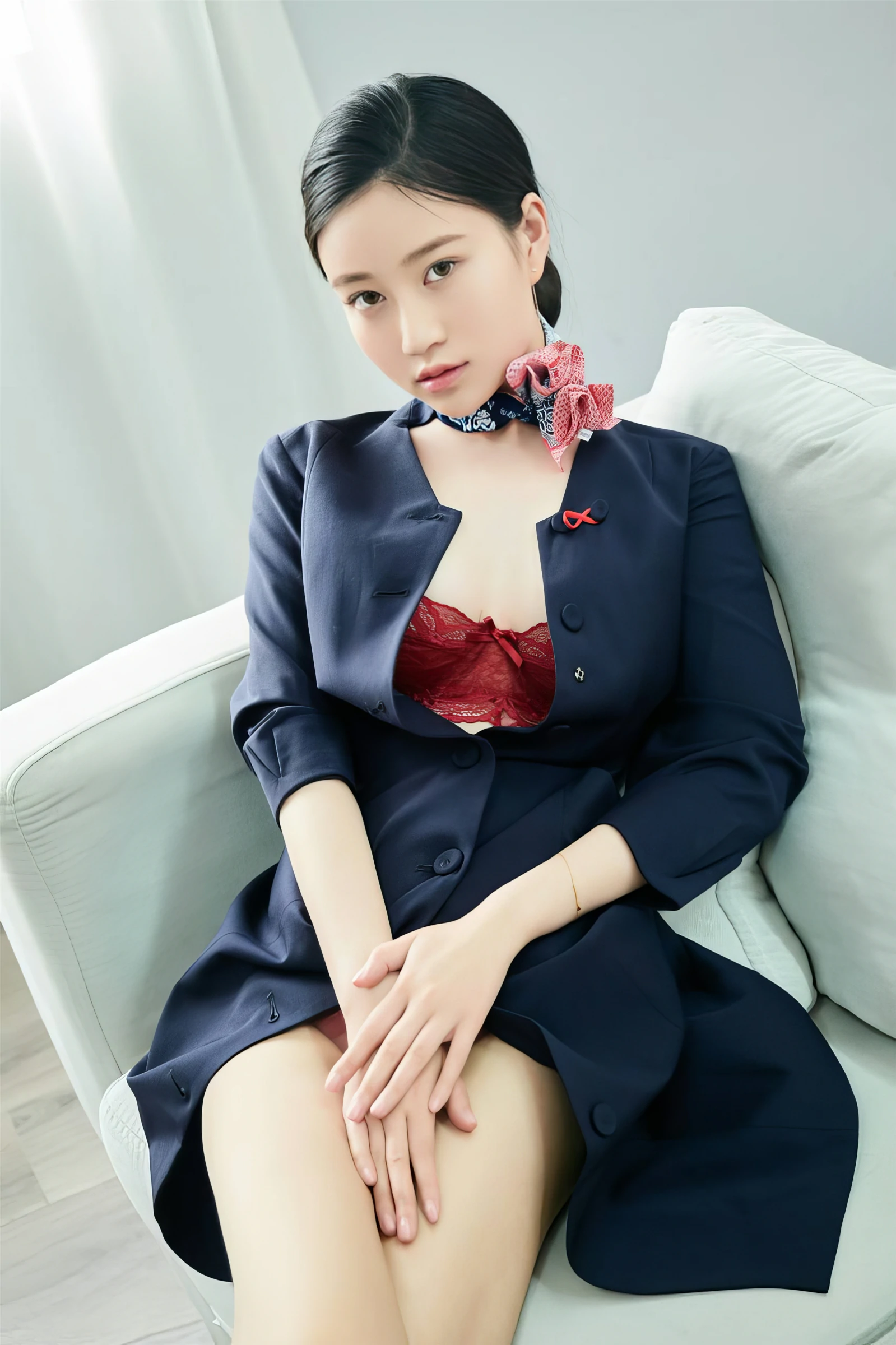 年年Nnian – 空姐制服 Cosplay-第25张