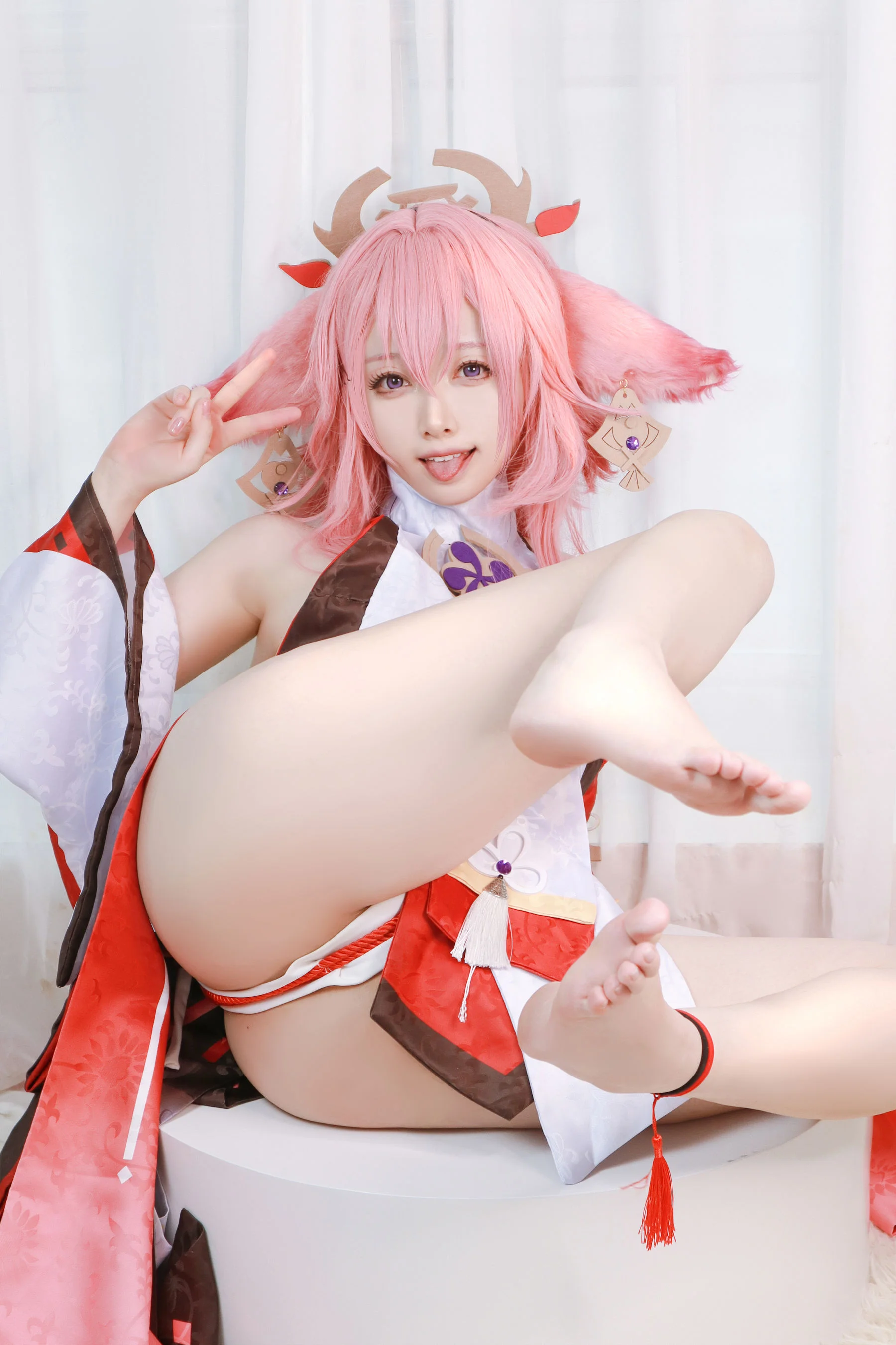 Asagiriai 愛ちゃん – 原神 八重神子 Cosplay-第5张