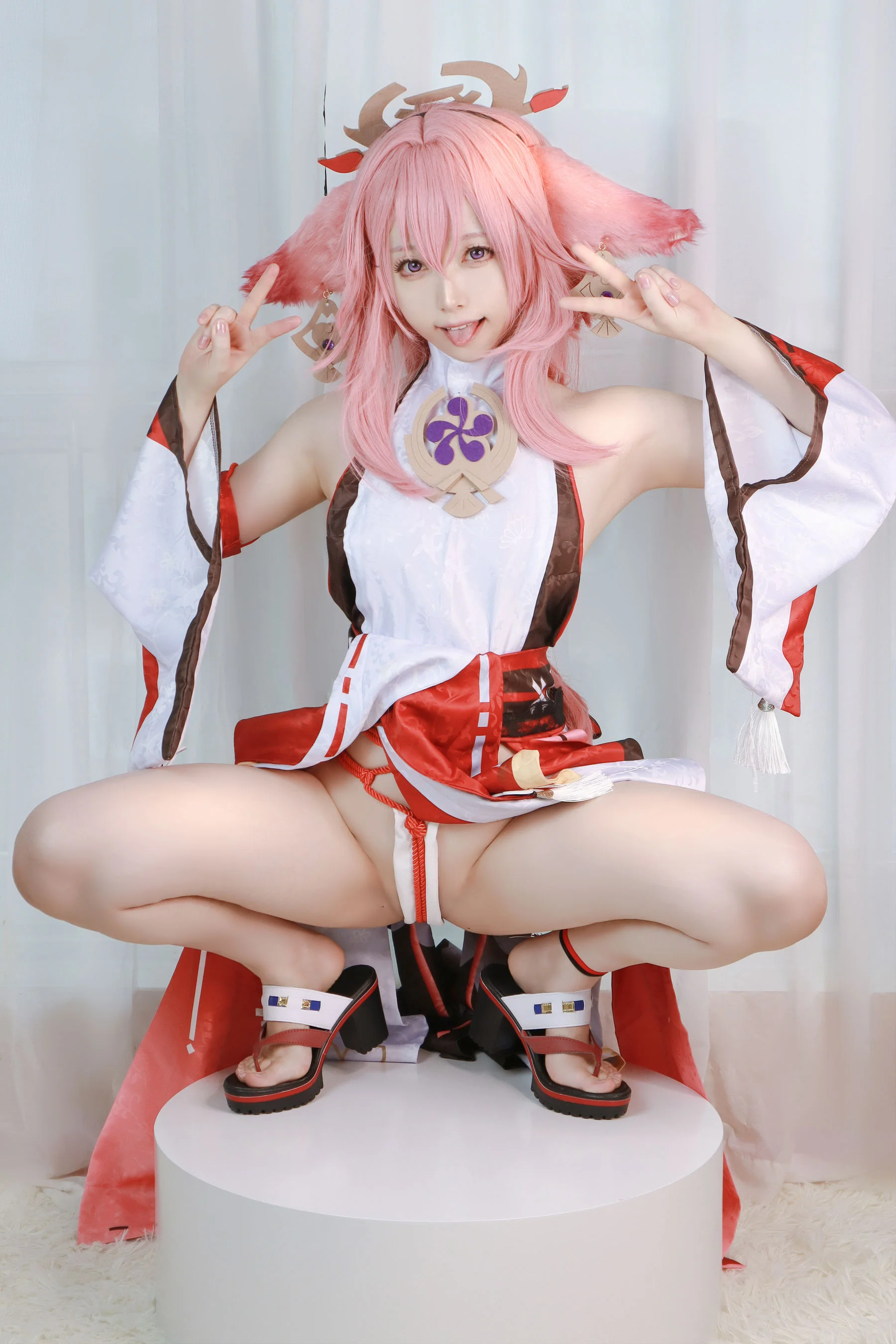 Asagiriai 愛ちゃん – 原神 八重神子 Cosplay-第10张