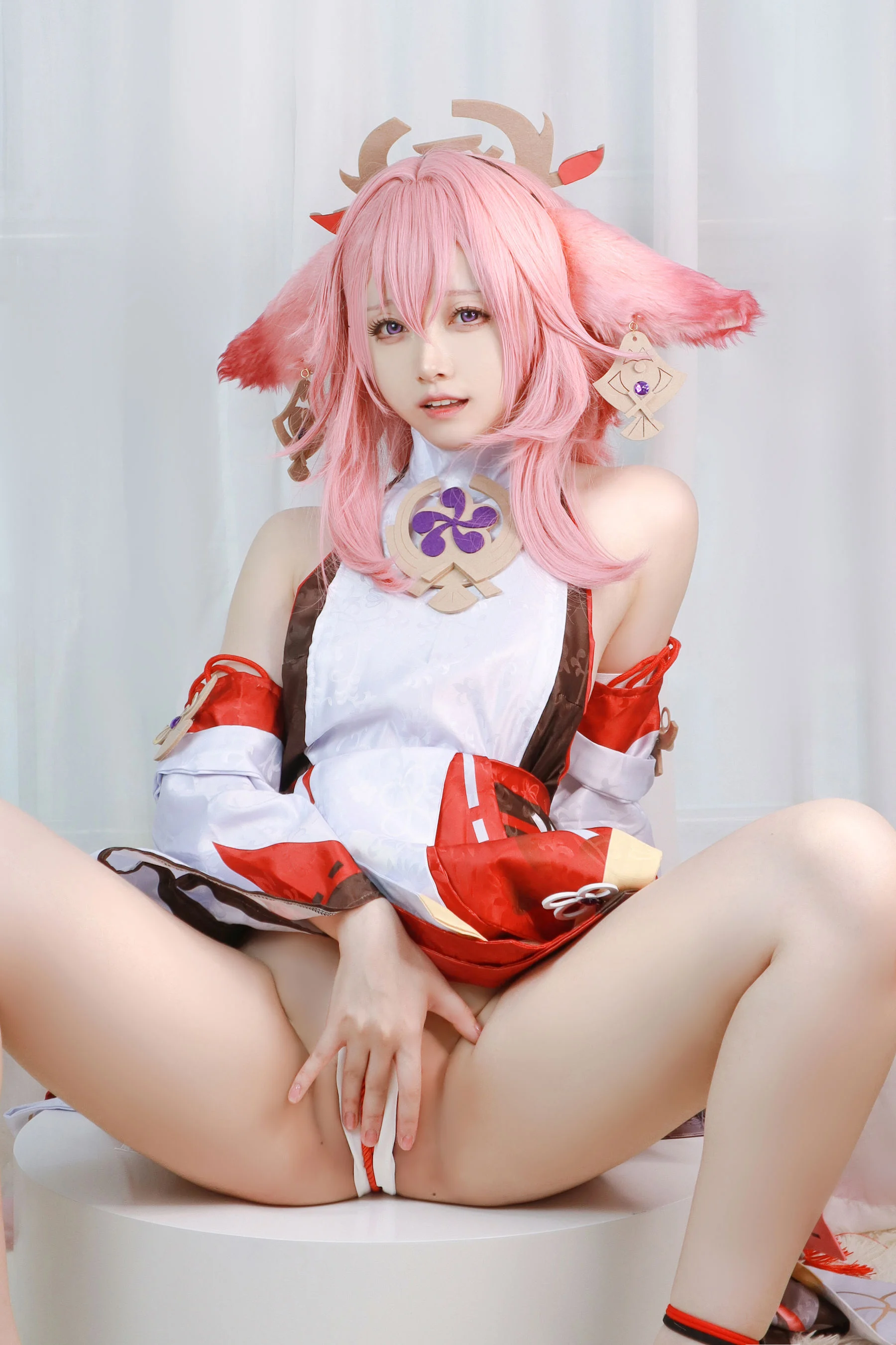 Asagiriai 愛ちゃん – 原神 八重神子 Cosplay-第13张