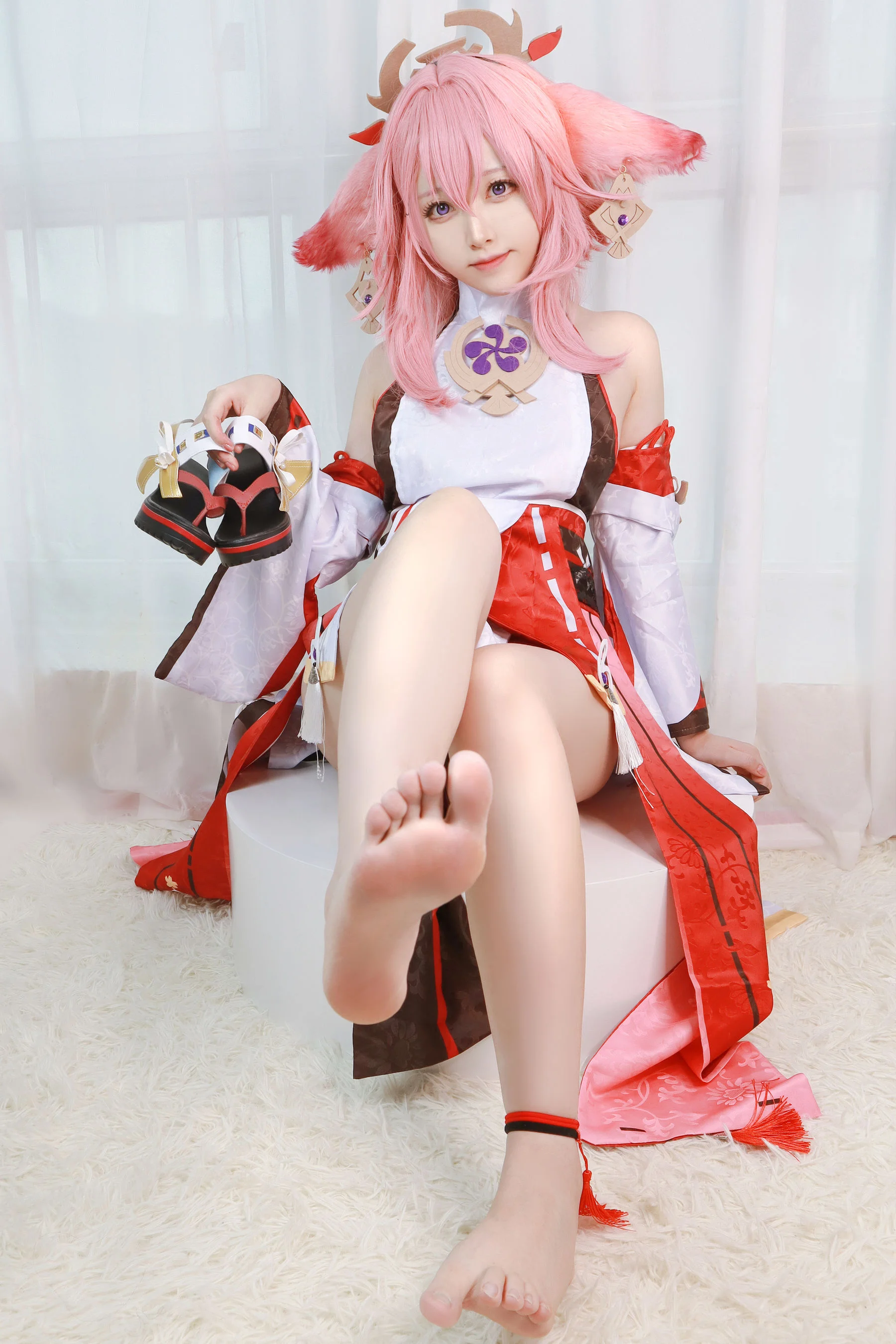 Asagiriai 愛ちゃん – 原神 八重神子 Cosplay-第31张
