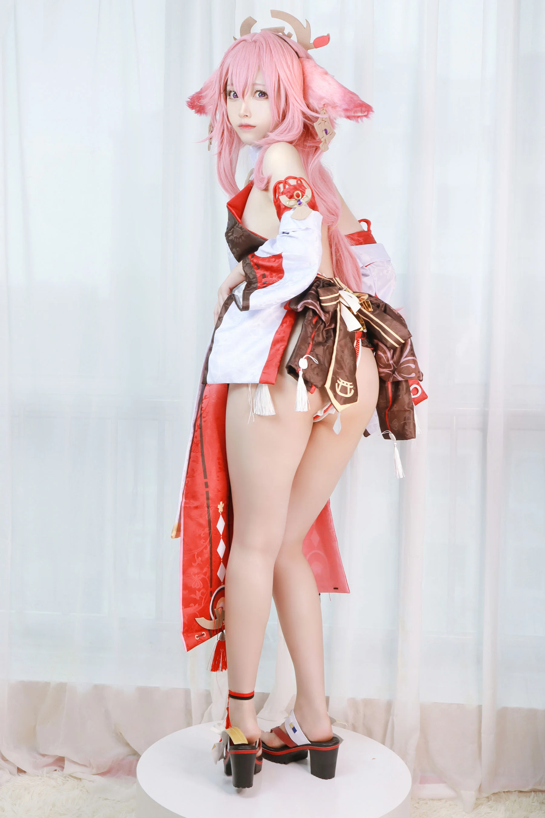 Asagiriai 愛ちゃん – 原神 八重神子 Cosplay-第28张